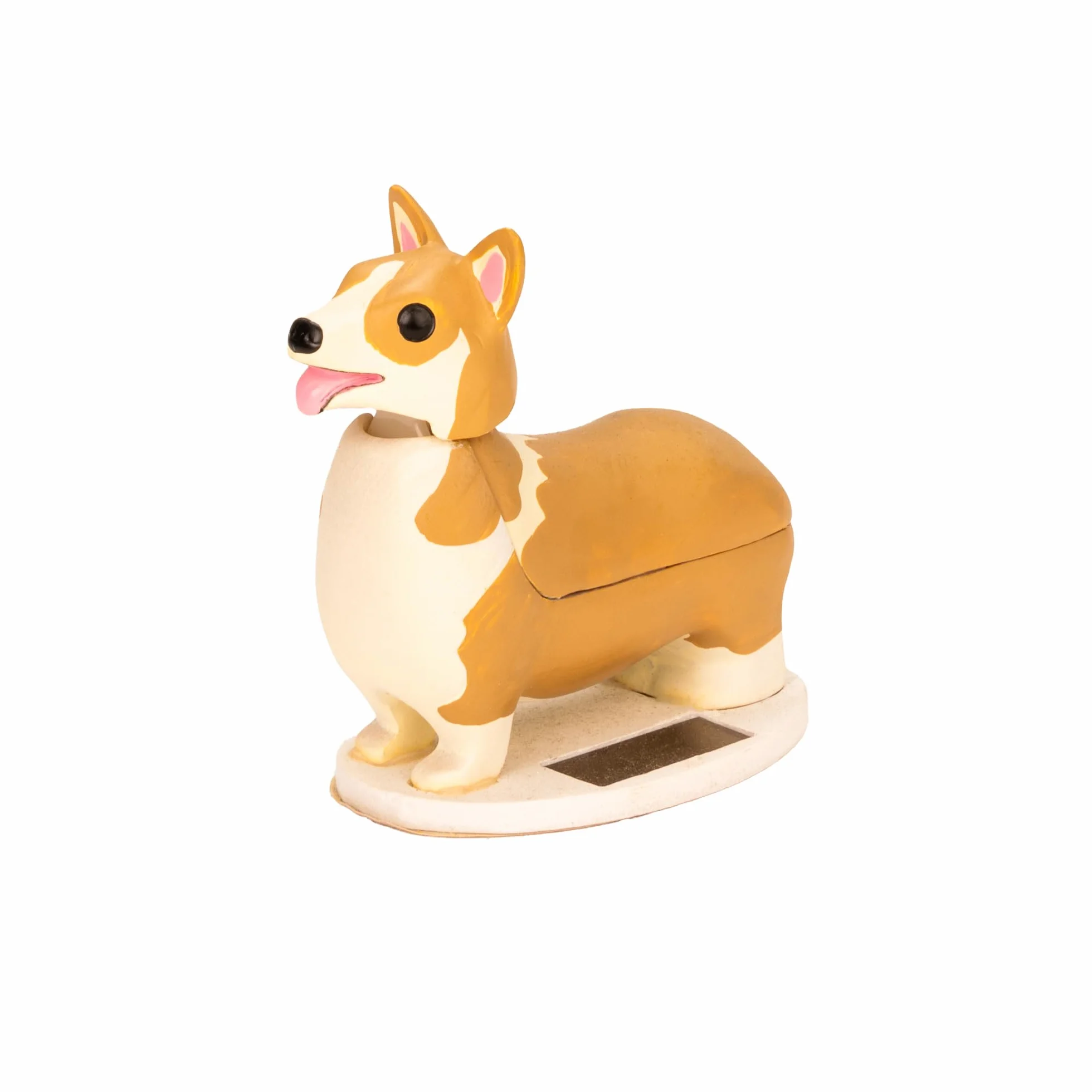 Kikkerland Elroy Statuetta Decorativa a Energia Solare Cane Corgi Queens Best Friend Window Home Catcher Ornamento Giocattolo - 2 Stili, 1 Scelta a Caso