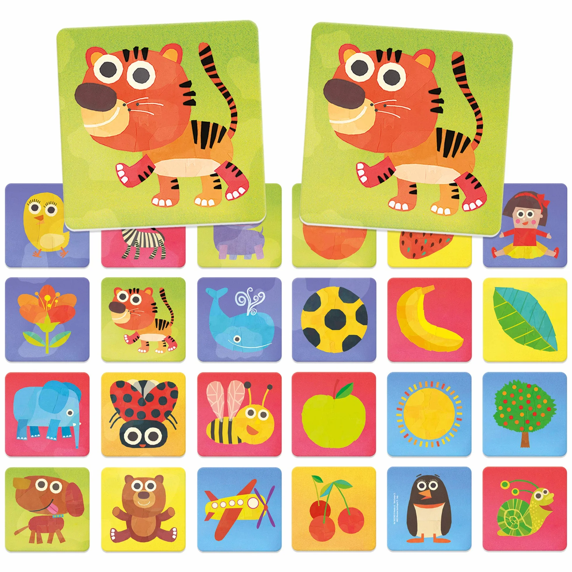 HEADU - Tactile Baby Memo Il Mio Primo Gioco Di Memoria | Gioco Educativo Per Bambini 2-4 Anni, Idea Regalo Compleanno Natale Pasqua, Giochi didattici per Bambini Piccoli, Made In Italy
