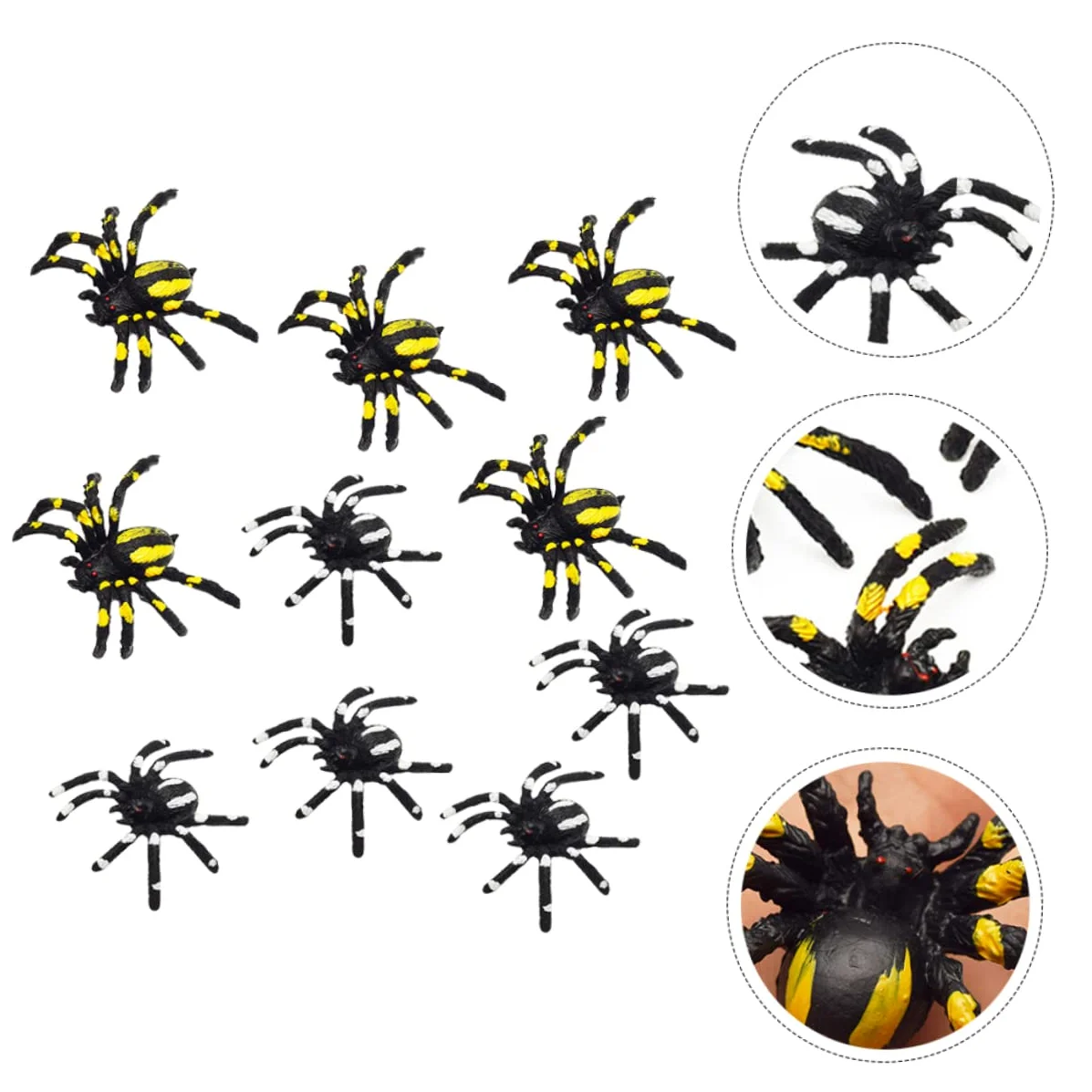 ibasenice 90pezzi Spiders Artificiali Per Halloween Giocattoli Spaventosi Realistici Per Feste e Scherzi Decorazioni Per Party e Eventi Di Paura