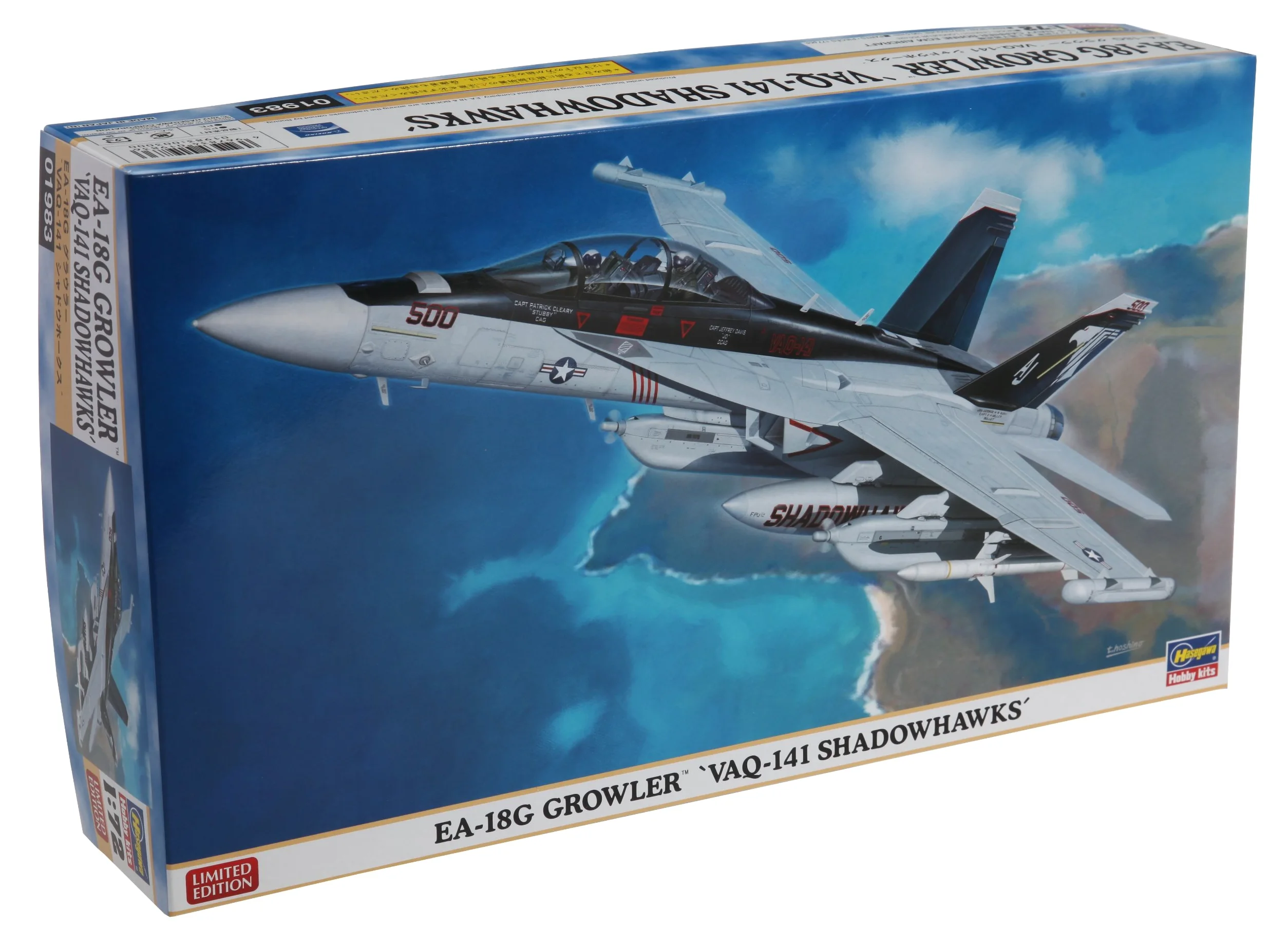 Hasegawa 01983 - Modellino EA-18G Growler VAQ-141 Shadowhawks