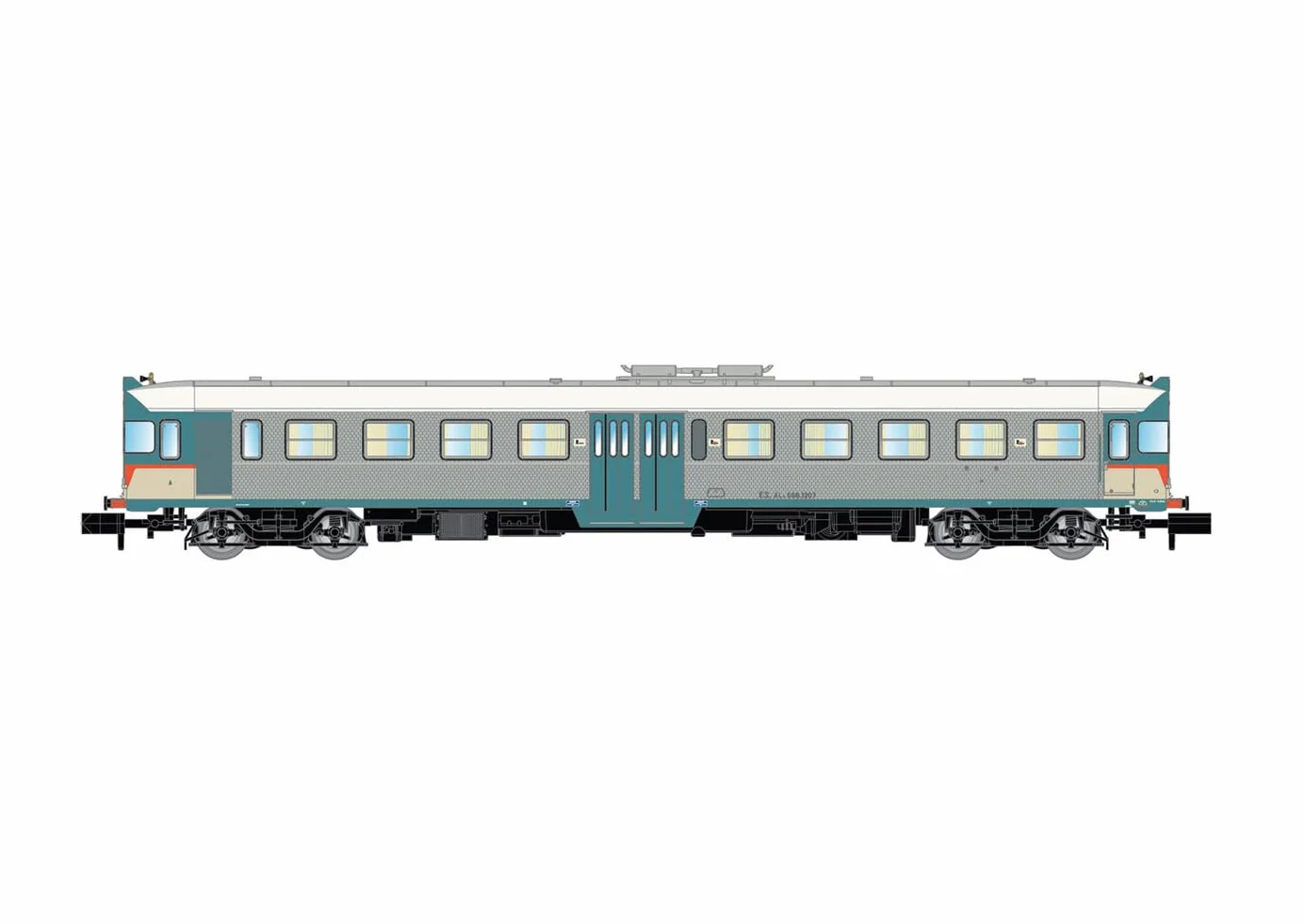 FS, ALn 668 1207 Livrea Inox, epoca IV-V, decoder DCC Sound incluso