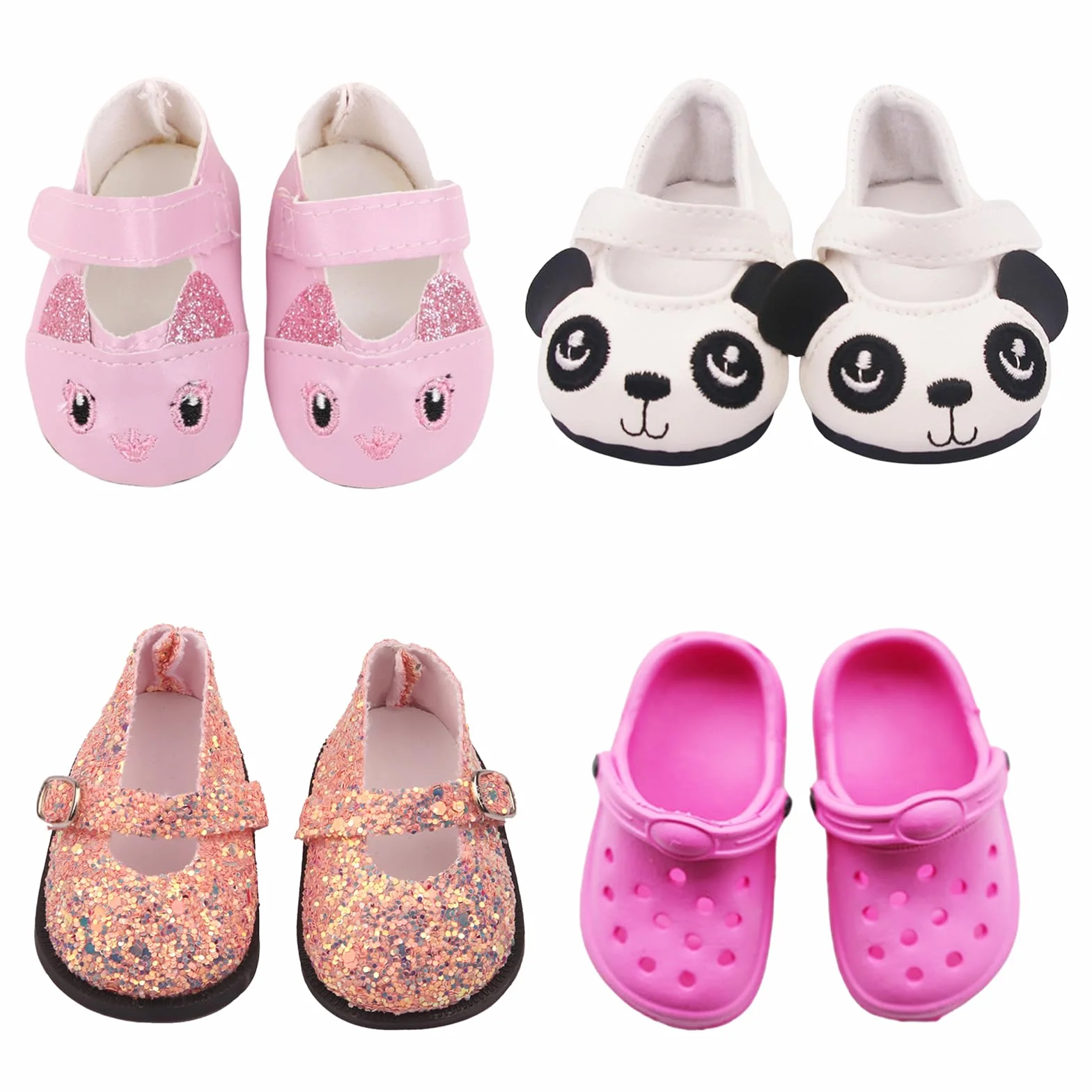 Scarpe per bambole 4 paia