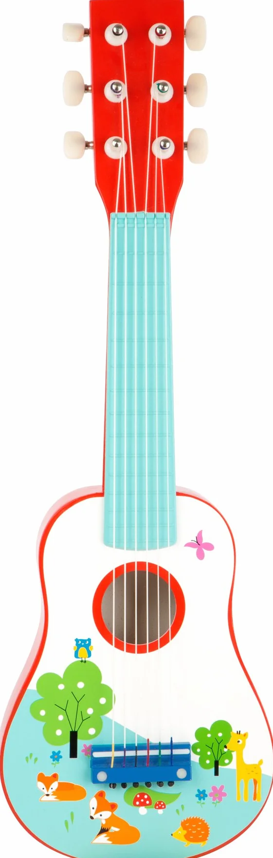 Small Foot Chitarra Volpacchiotto di Legno per Bambini, Strumento Musicale, dai 3 Anni
