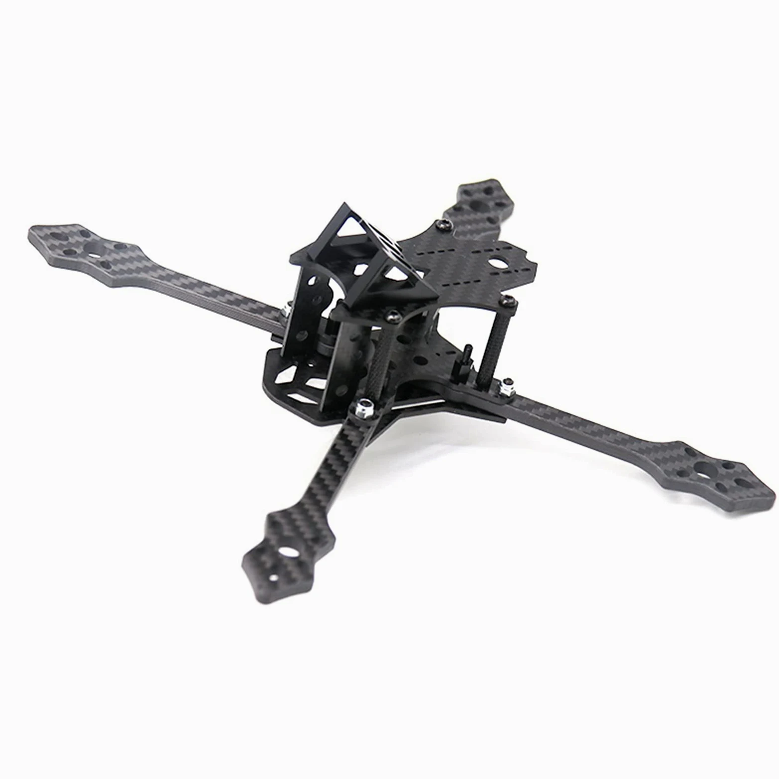 Kit telaio 210mm Normal X Blackbird 210N/210S Braccio da 5mm in fibra di carbonio FPV Drone Frame Racing RC Drone Bracci del telaio del quadricottero (Color : BlackBird 210N)