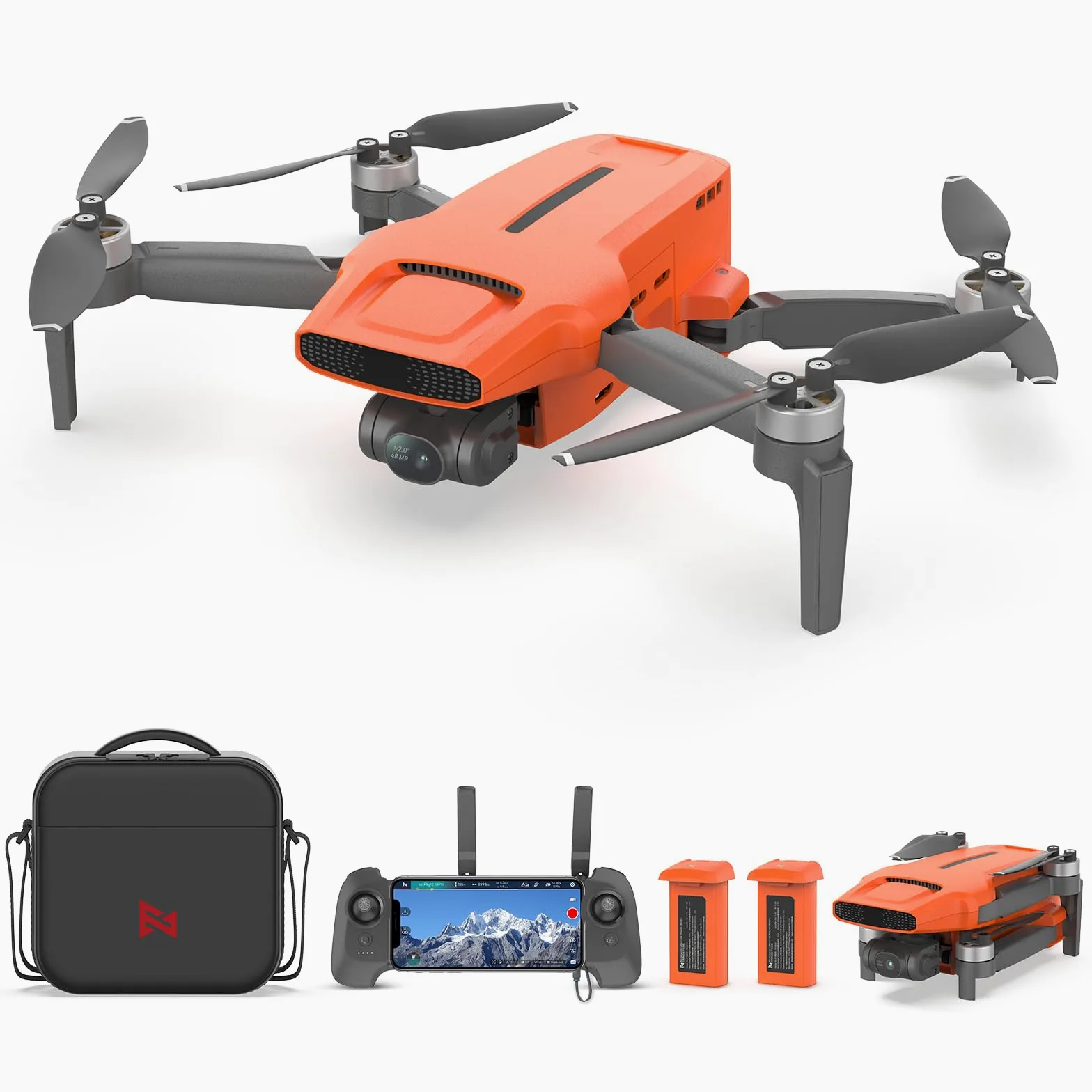 FIMI Mini 3 4K GPS drone 3 assi gimbal, sotto i 249g, video 4K/60FPS, foto 48MP, trasmissione 9KM, 64 minuti volo tempo, video notturno AI, tracciamento visivo, ritorno automatico, adulti principianti