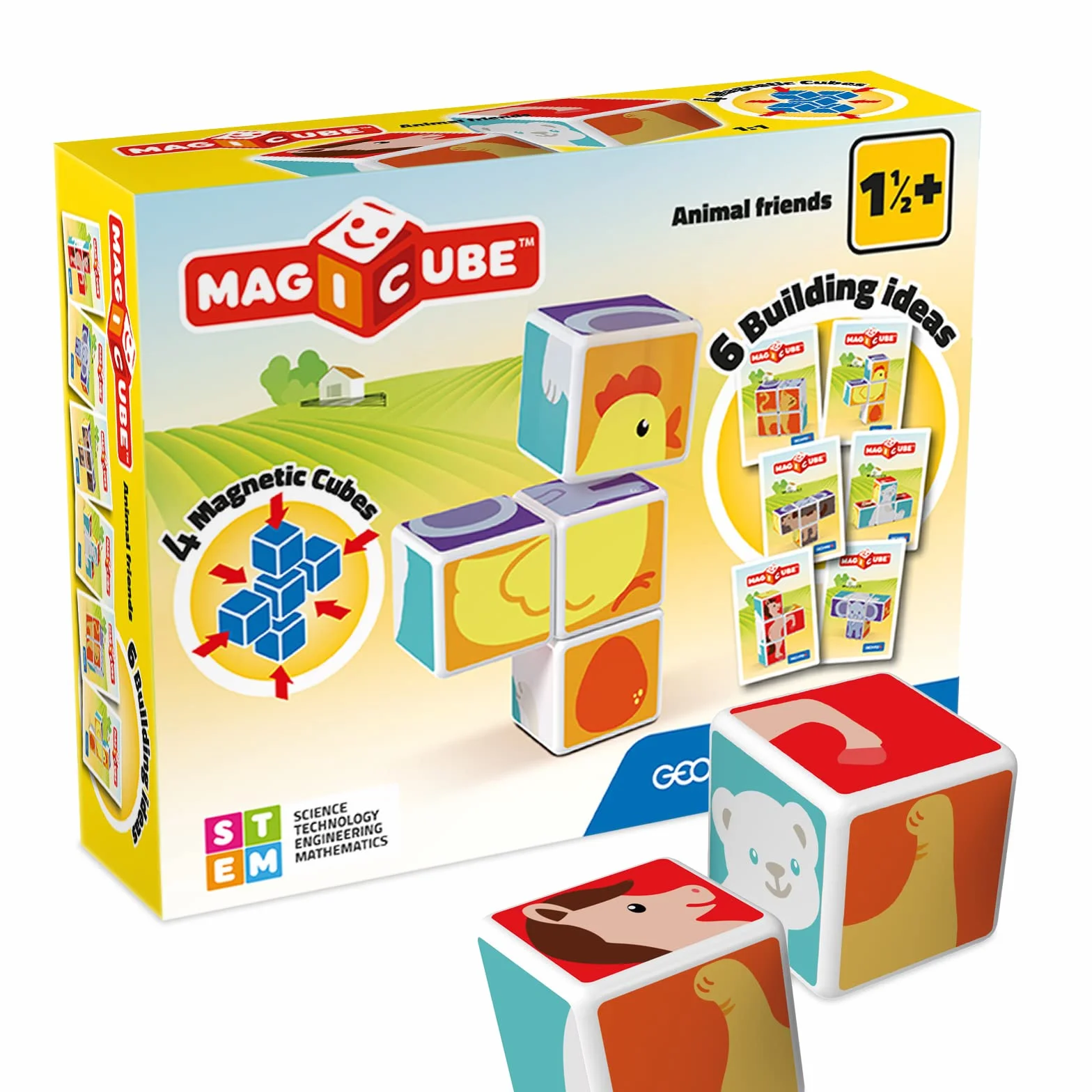 Geomag Magicube 132, Animal Friends