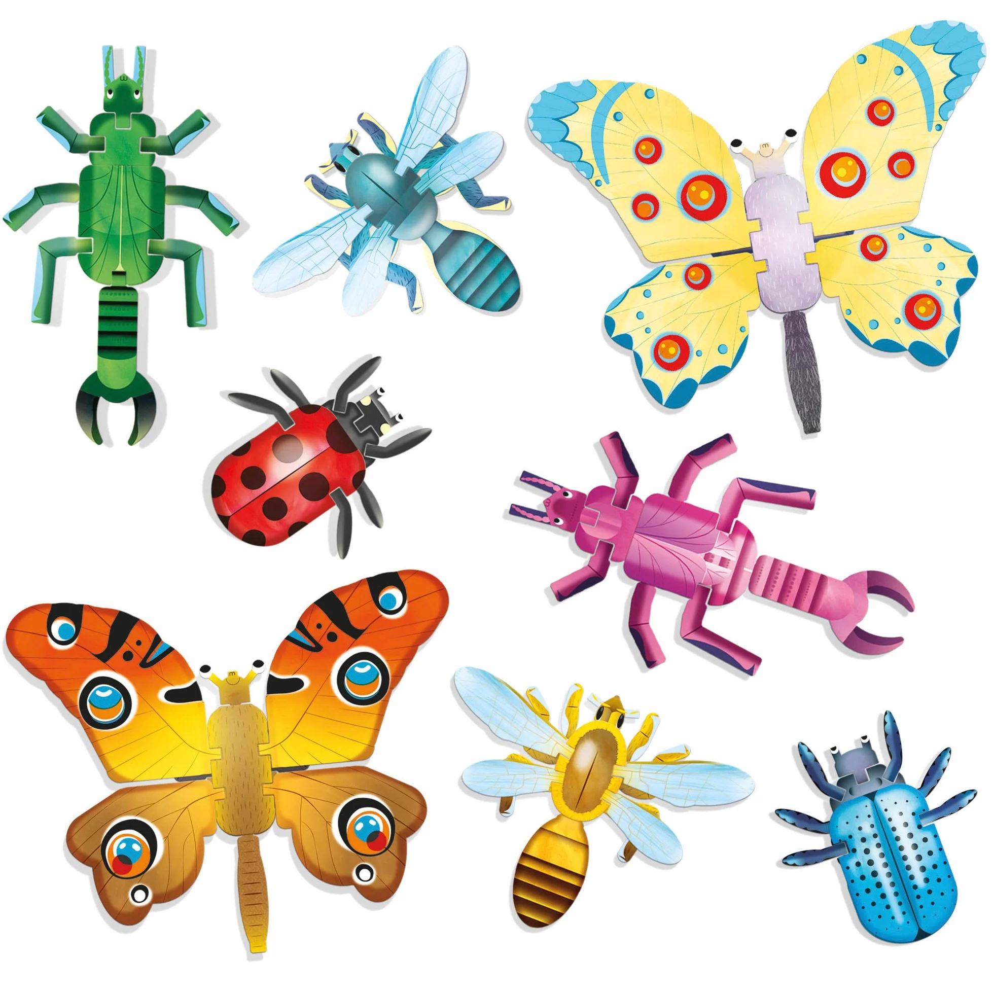 HEADU - Insect Builder NEW - Gioca e Scopri Come Sono Fatti gli Insetti | Giochi Educativi Bambini 5 6 7 8 Anni, Idea Regalo Bambino 6 anni, Regalo Compleanno Natale Scuola STEM, Made In Italy
