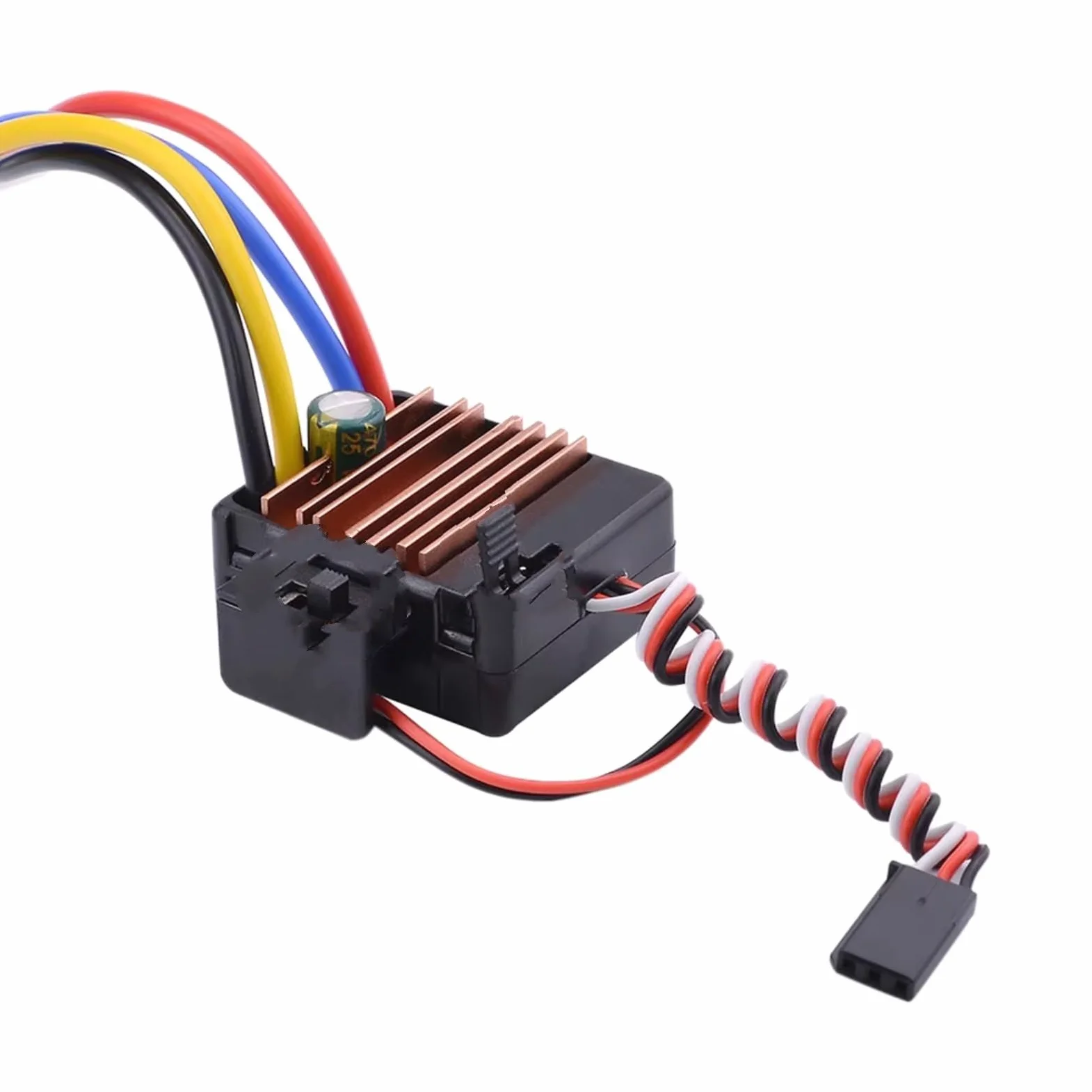 Per Tamiya Per Redcat Per Traxxas Per Wltoys 12428 1/10 60A ESC Regolatore Di Velocità Elettronico A Spazzole Per Auto RC Motore 540 550 RC ESC