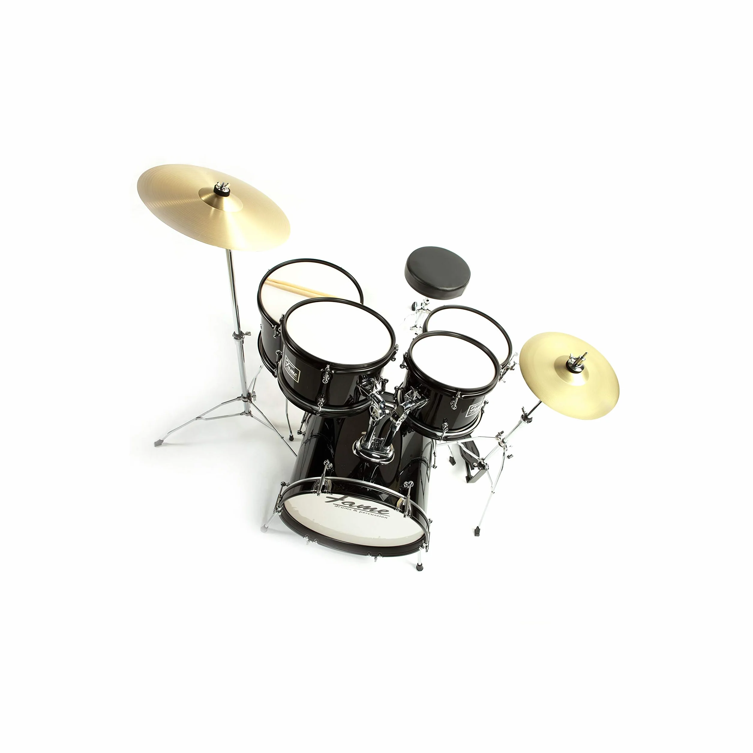 Fame JBJ1049A-K "Elias" 5-Piece Drum Kit (Black) - Batteria set