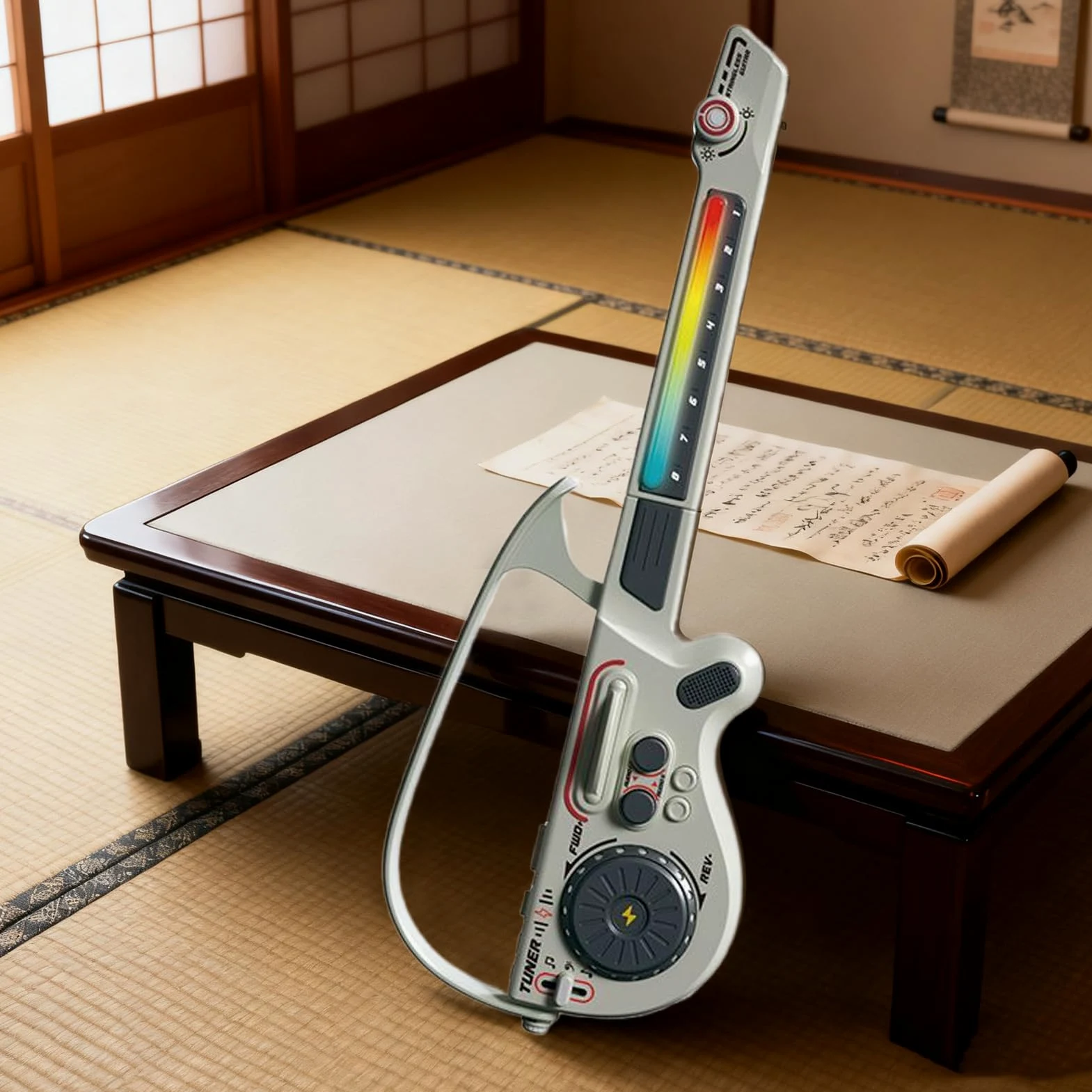 Chitarra Elettrica per Bambini Giocattolo Educativo Pieghevole | Kit Completo con Chitarra Giocattolo per Bambini Regalo per Ragazzi Ragazze Adolescenti Viaggio Casa Scuola Natale