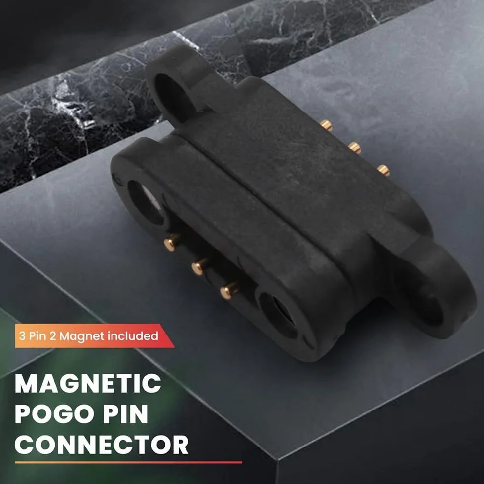 20 paia di connettori Pogo magnetici a molla a 3 pin, 3 posizioni, da 2,3 mm, fori incrociati, sonda , parti di ricambio accessori
