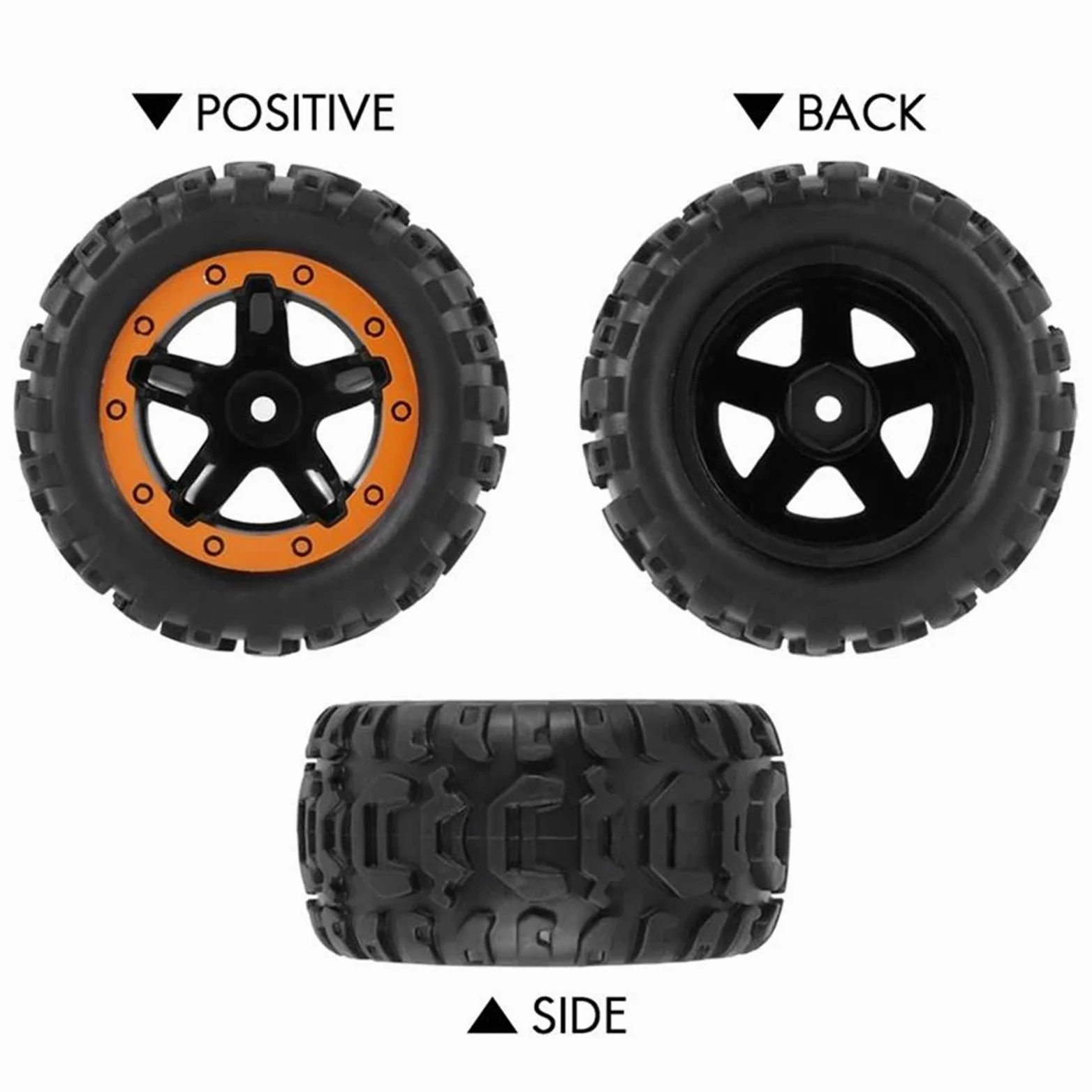 Compatibile Con HBX 16889 4 Pezzi Pneumatici E Ruote Cerchioni Accessori Per Auto Telecomandate 1/16 RC Di Ricambio M16038