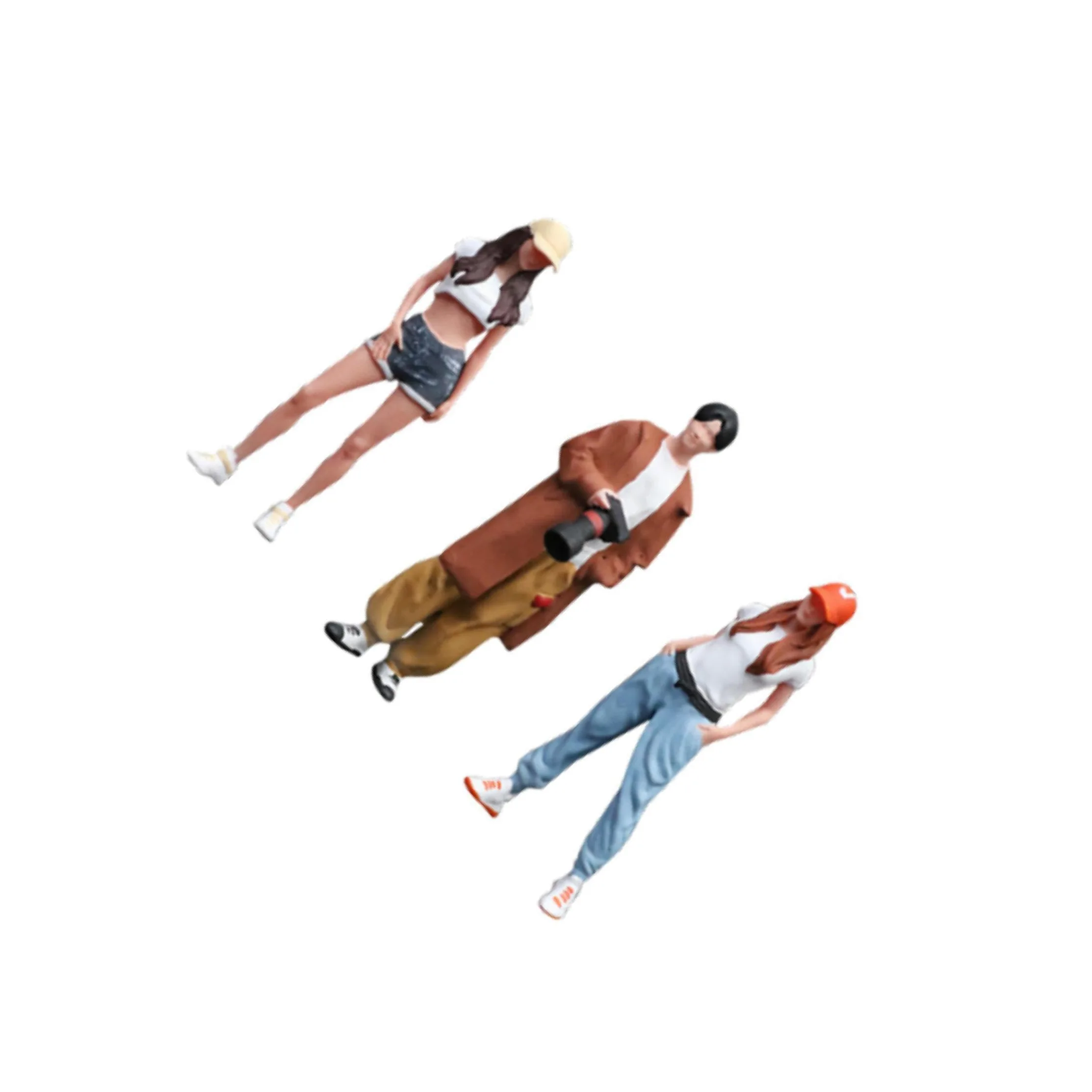 TWISAXC Miniature in Per scala 1/64, figure di uomini per miglioramenti di | modello nella collezione, miniature di simulazione di modelli di uomini in Per scala 1/64, giardini delle fate, mini
