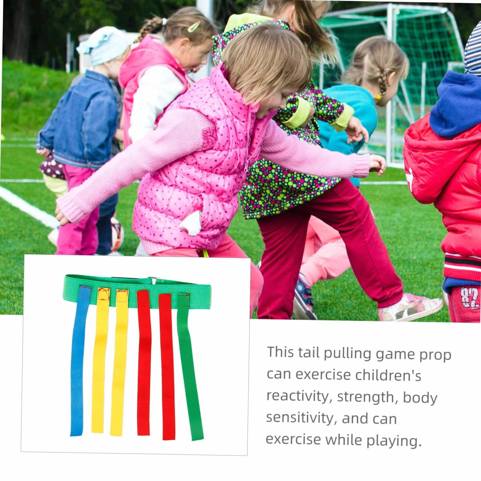 5sets Cinture Per Giochi Di Reazione Ragazzo Ragazza Attività Outdoor Con Code Colorate Prodotto Per Allenamento Sensoriale Adatto Ragazzi e Ragazze Per Giochi Di Gruppo e Famiglia