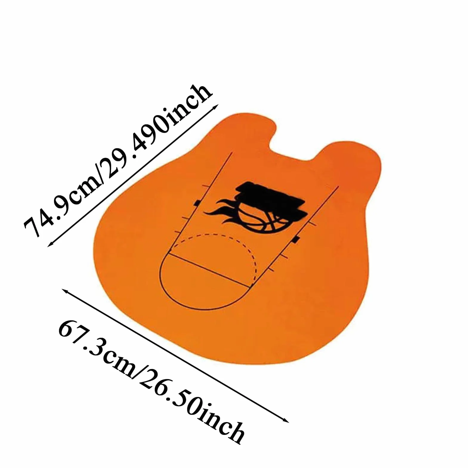 Pallacanestro per vasca da bagno - Tappetino da 29 pollici | Set da gioco in tessuto PVC: divertente giocattolo da bagno con cestino per riporre palline in rete, secchio, carta per porta per bambini,