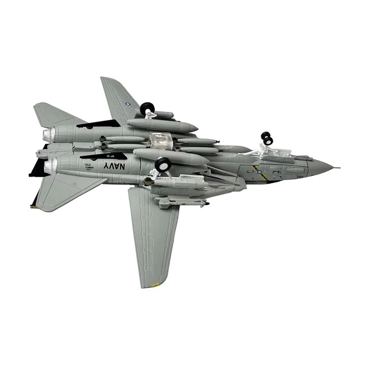 Aereo in Metallo pressofuso Scala 1/100 per Grumman F-14 Tomcat Bombcat Fighter Collezione di Modelli di Aeroplano in Metallo pressofuso per Raccolta ed Esposizione (Stile 2)