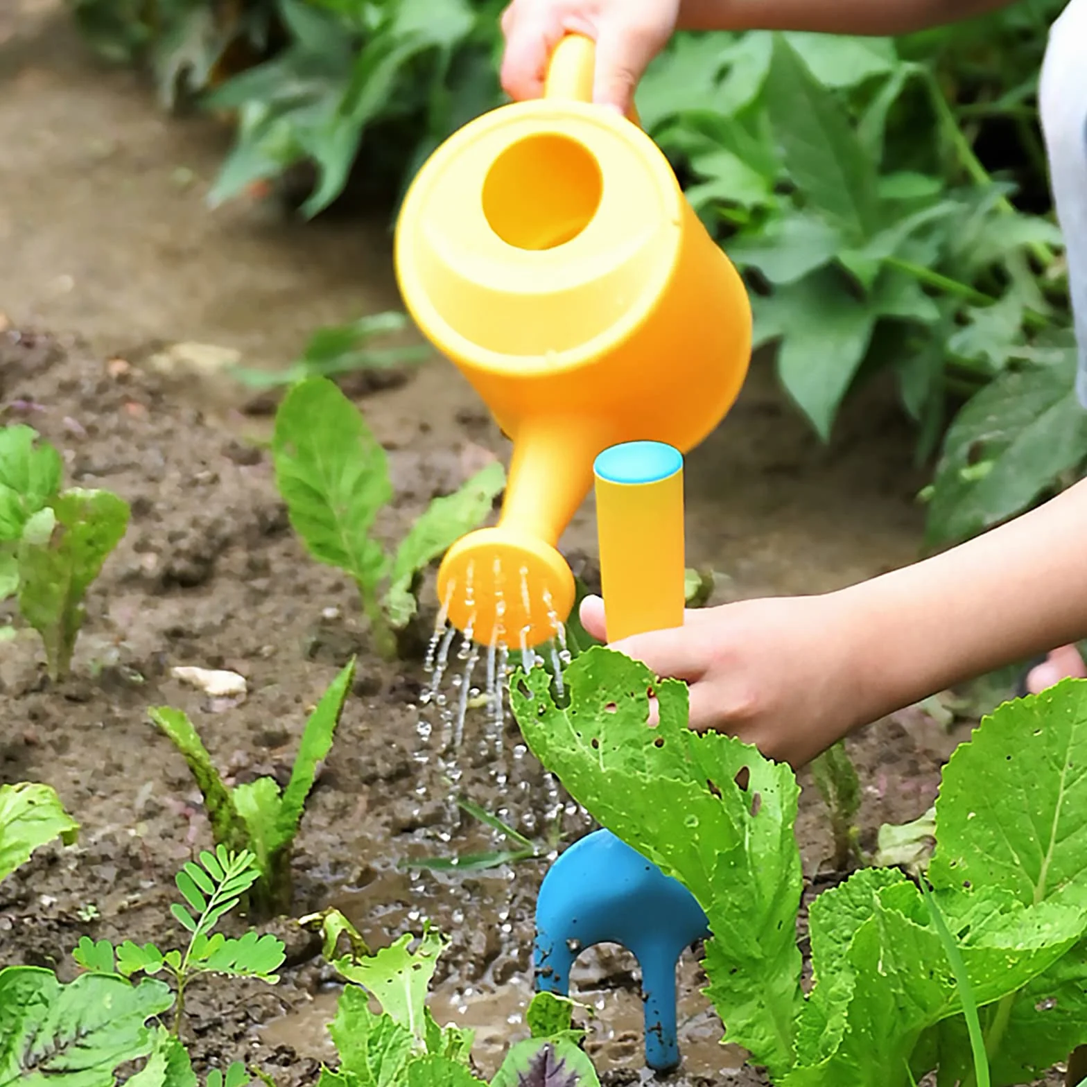 Booaee Set di Attrezzi da Giardinaggio per Bambini, 23 Pezzi con Annaffiatoio