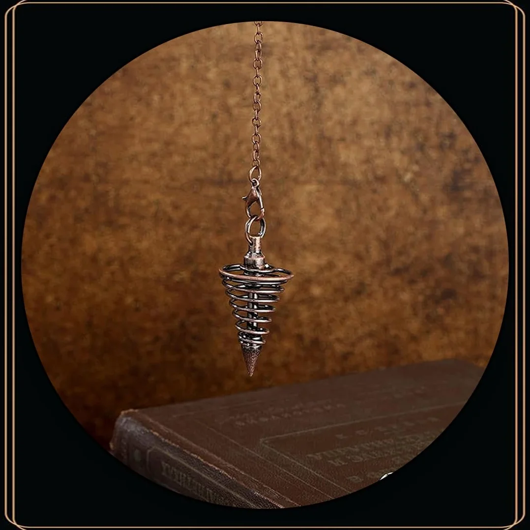 Pendolo in rame 2 pezzi per esoterismo divinazione tarocchi accessori regalo