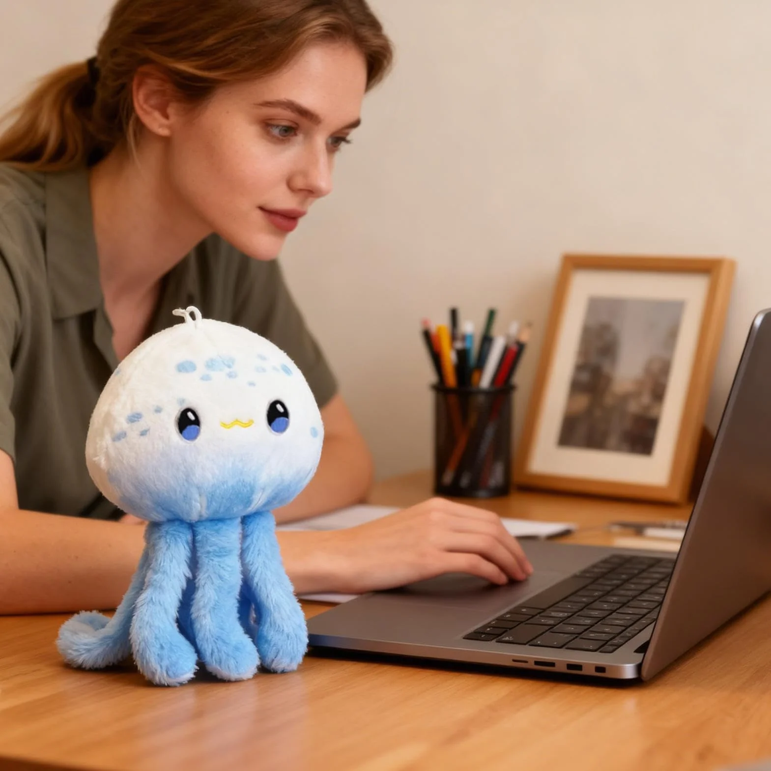 Generico Peluche Medusa,Simpatico Peluche Animale Marino | Giocattoli Medusa per Bambini,Per San Compleanno Divano Camera Auto Bambini Adulti Ragazze Ragazzi Fidanzata