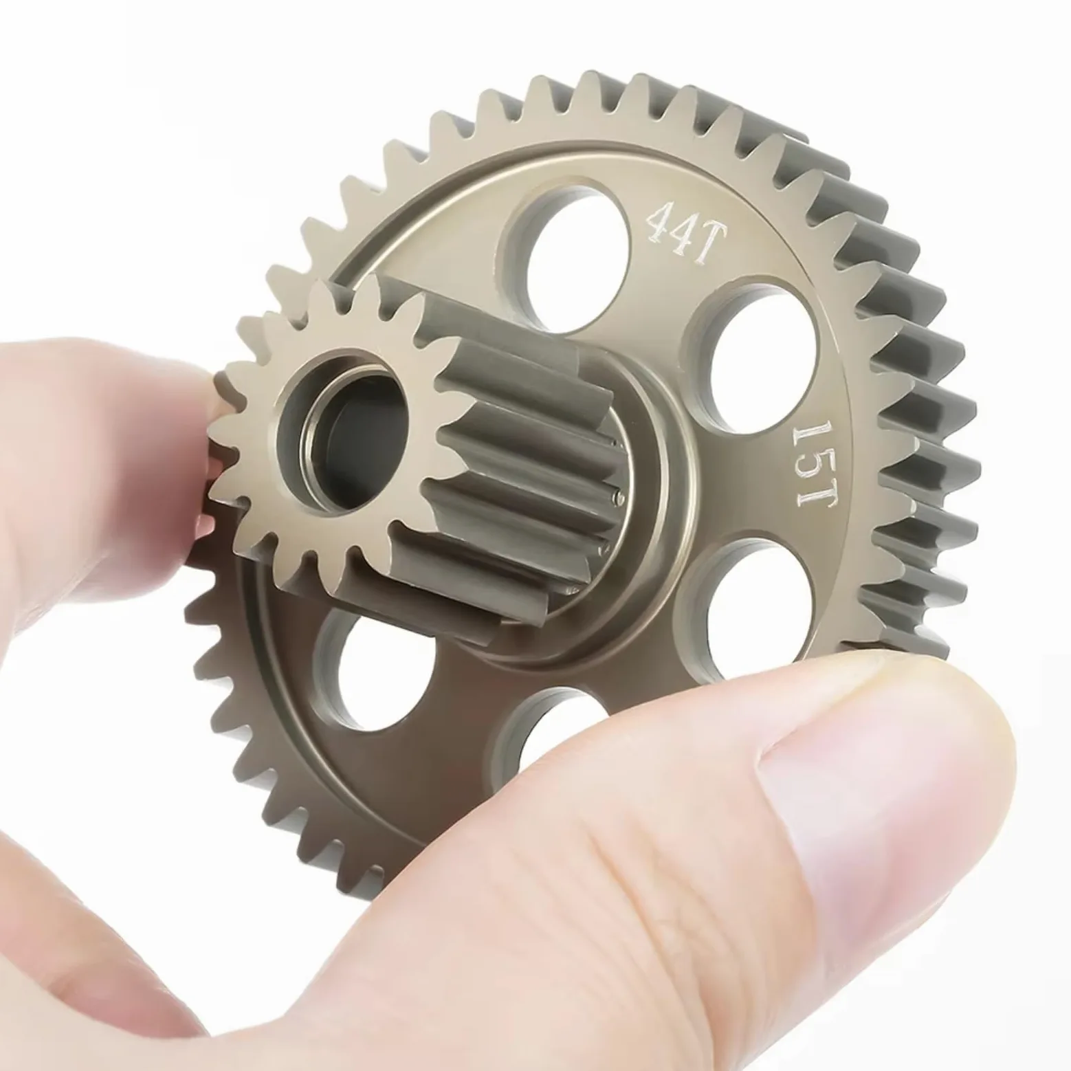 Per Tamiya Per Clod Buster 1/10 Alluminio 44T 15T Contatore Ingranaggi Diff Spool Parti Di Aggiornamento Modificate Ricambio Sostituisci Crawler