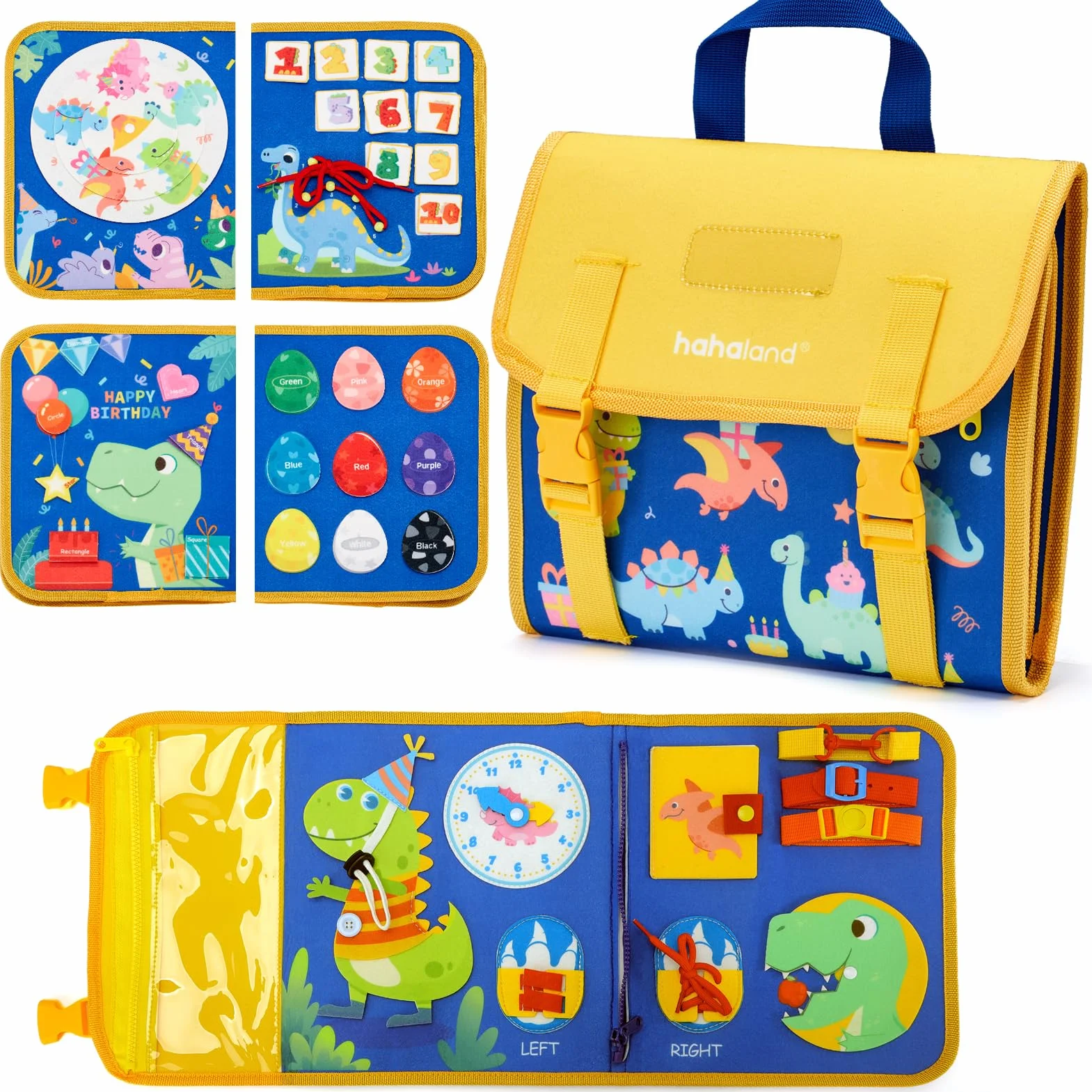 Montessori Busy Board Pannello Sensoriale 18 attività Giochi Educativo Bambini 2 3 Anni