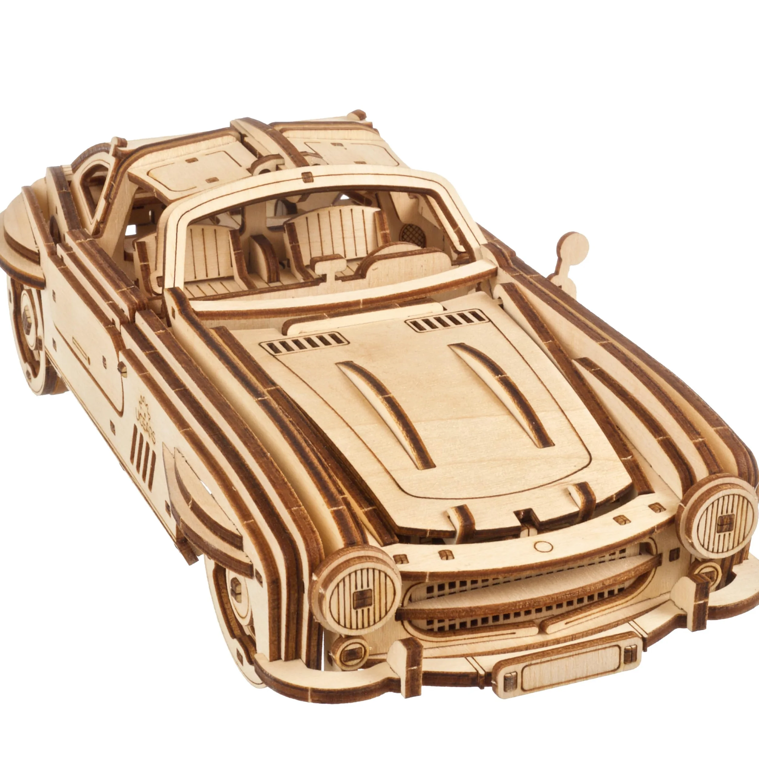 UGEARS Coupé Sportiva con Alettone - Modellismo Auto da Costruire Adulti - Puzzle 3D Legno Costruzioni per Adulti - Kit Modellino Auto da Costruire con Autentico Design ad Ali di Gabbiano