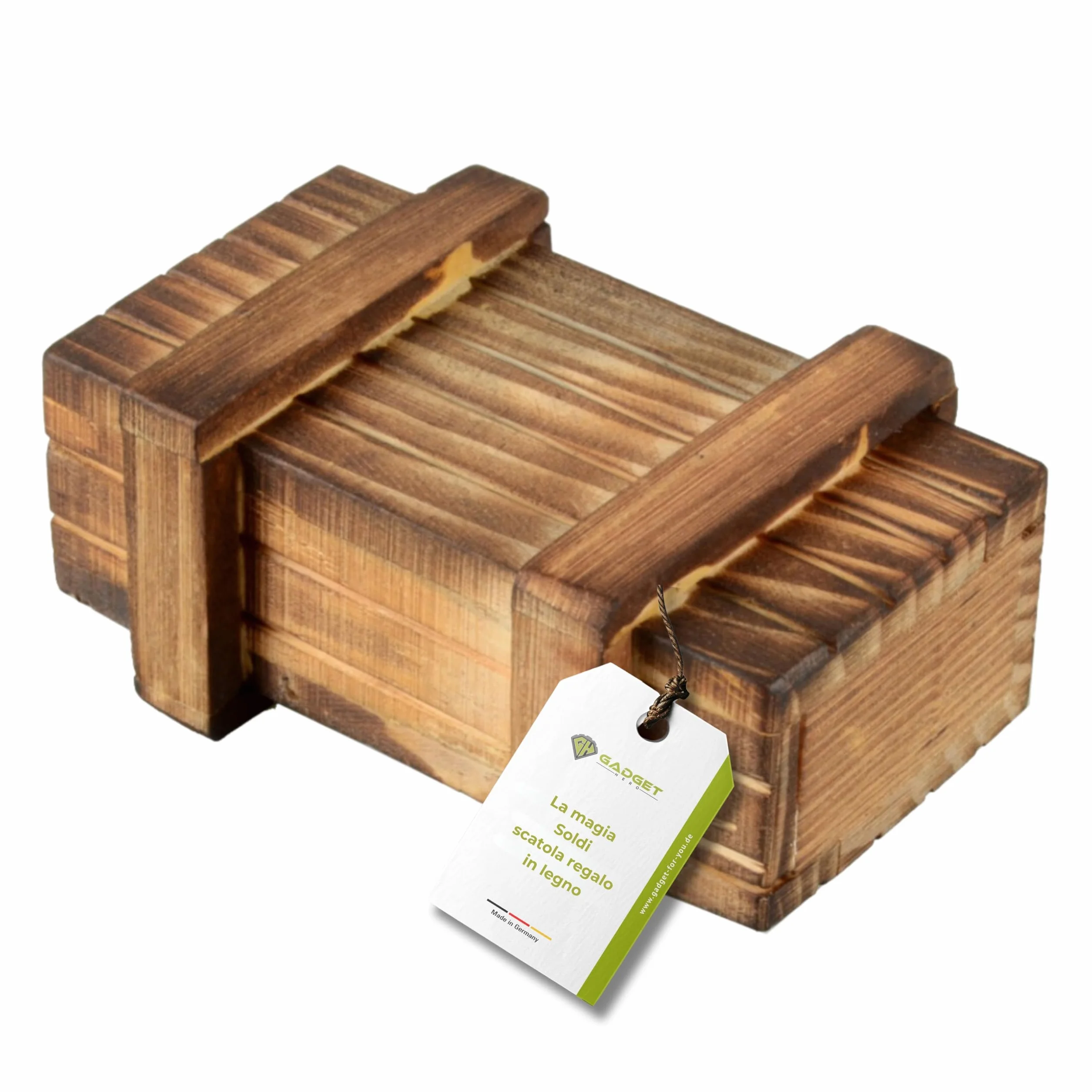 GADGET HERO Scatola in Legno Puzzle con Scomparto Segreto