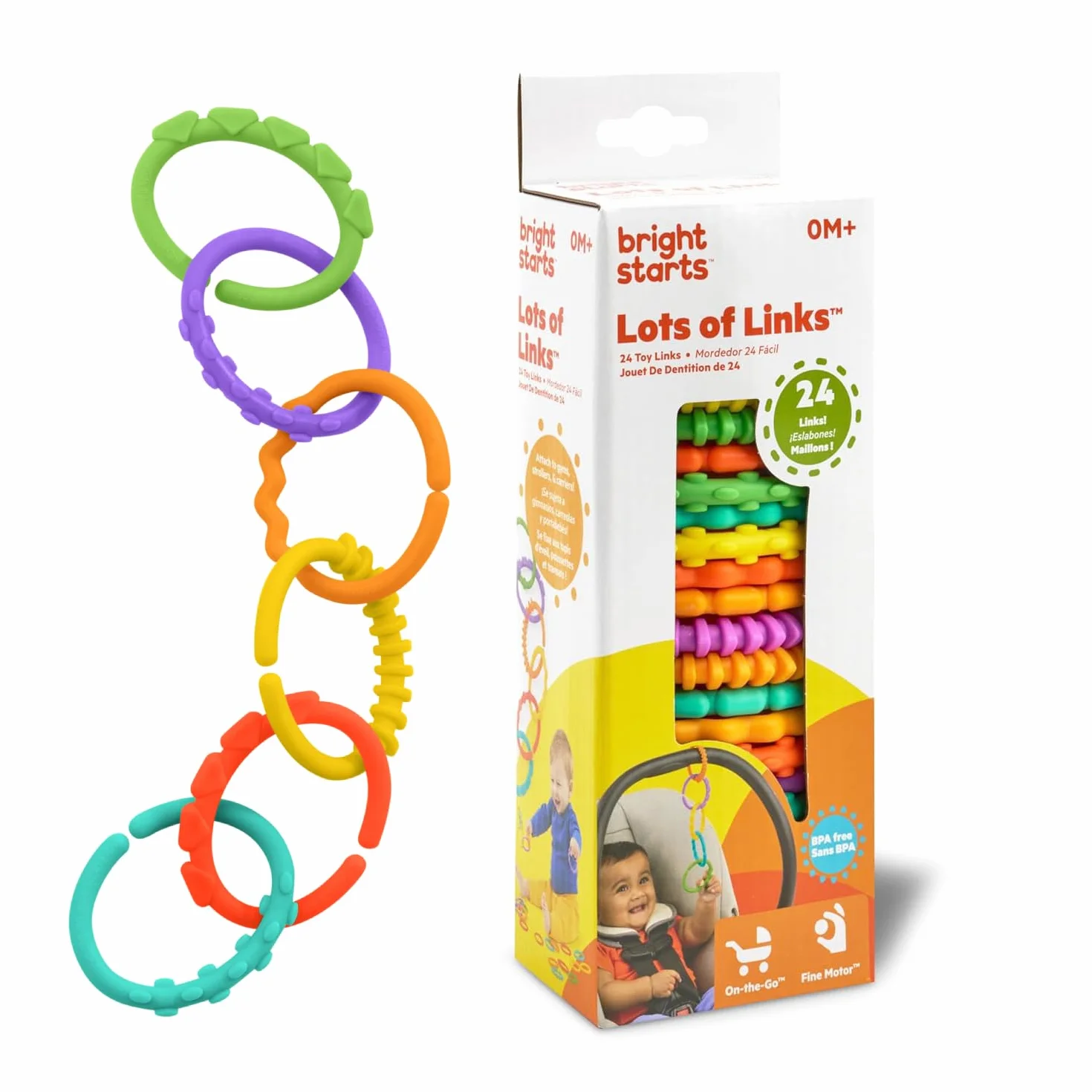Bright Starts Lots of Links Massaggiagengive Anelli Incatenati