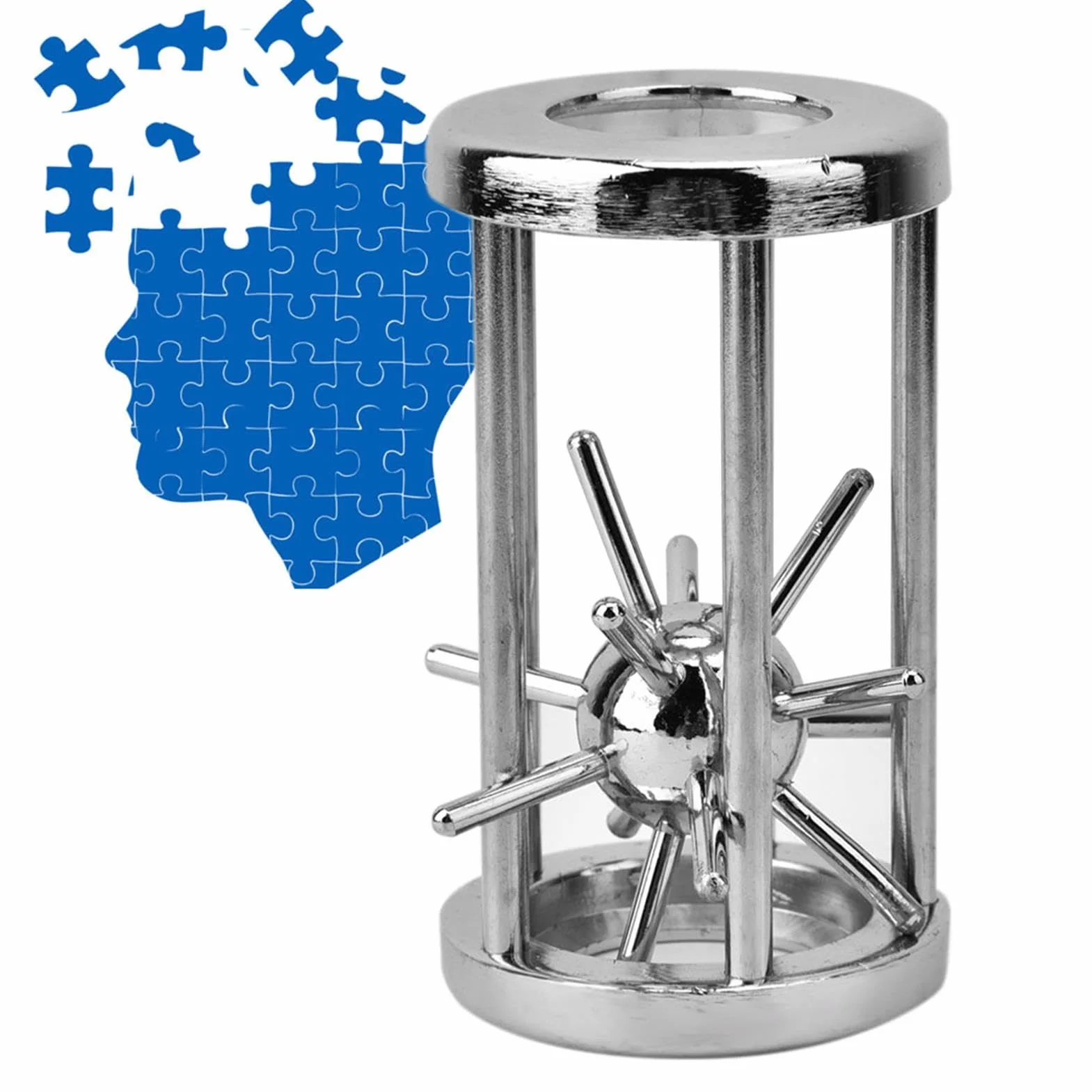 Watris Veiyi IQ Huzzle Puzzle in lega di zinco gioco di pazienza adulti