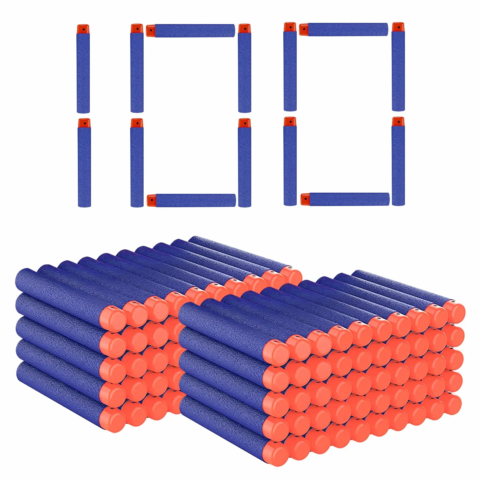 150 Pz Dardi Proiettili per Nerf, Dardi in Schiuma di Ricambio per Blaster Nerf Elite 2.0, Dardi di Ricarica Freccette Bomboniere