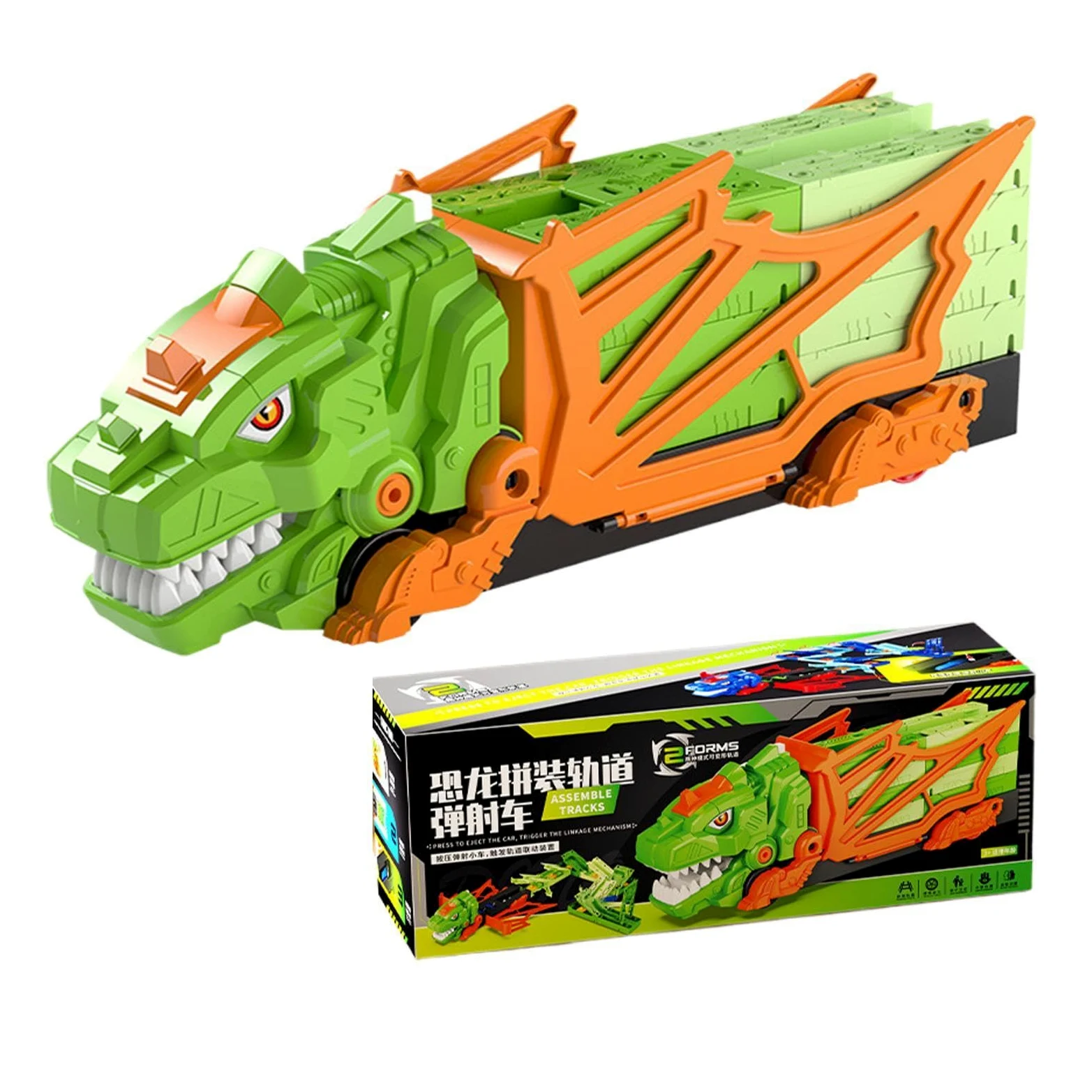 Set Pista Dinosauri Con Macchinine Set Veicoli Interattivi Educativi | Pista Da Corsa Dinosauri Giocattolo Per Bambini, Da Interno, Giardino, Casa, Regalo Di Compleanno E Viaggio