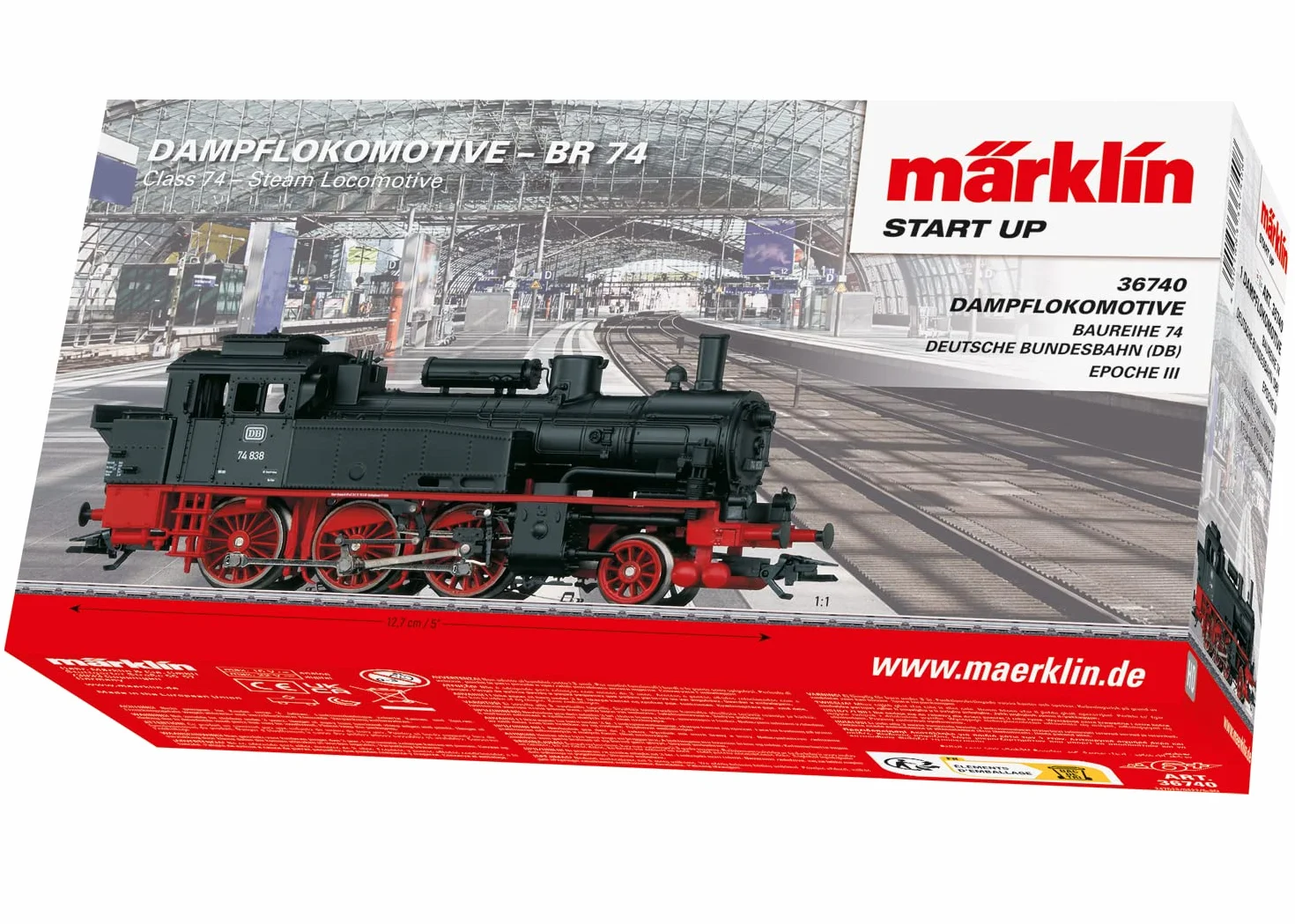 Märklin 36740 Locomotiva-Tender BR 74 Db