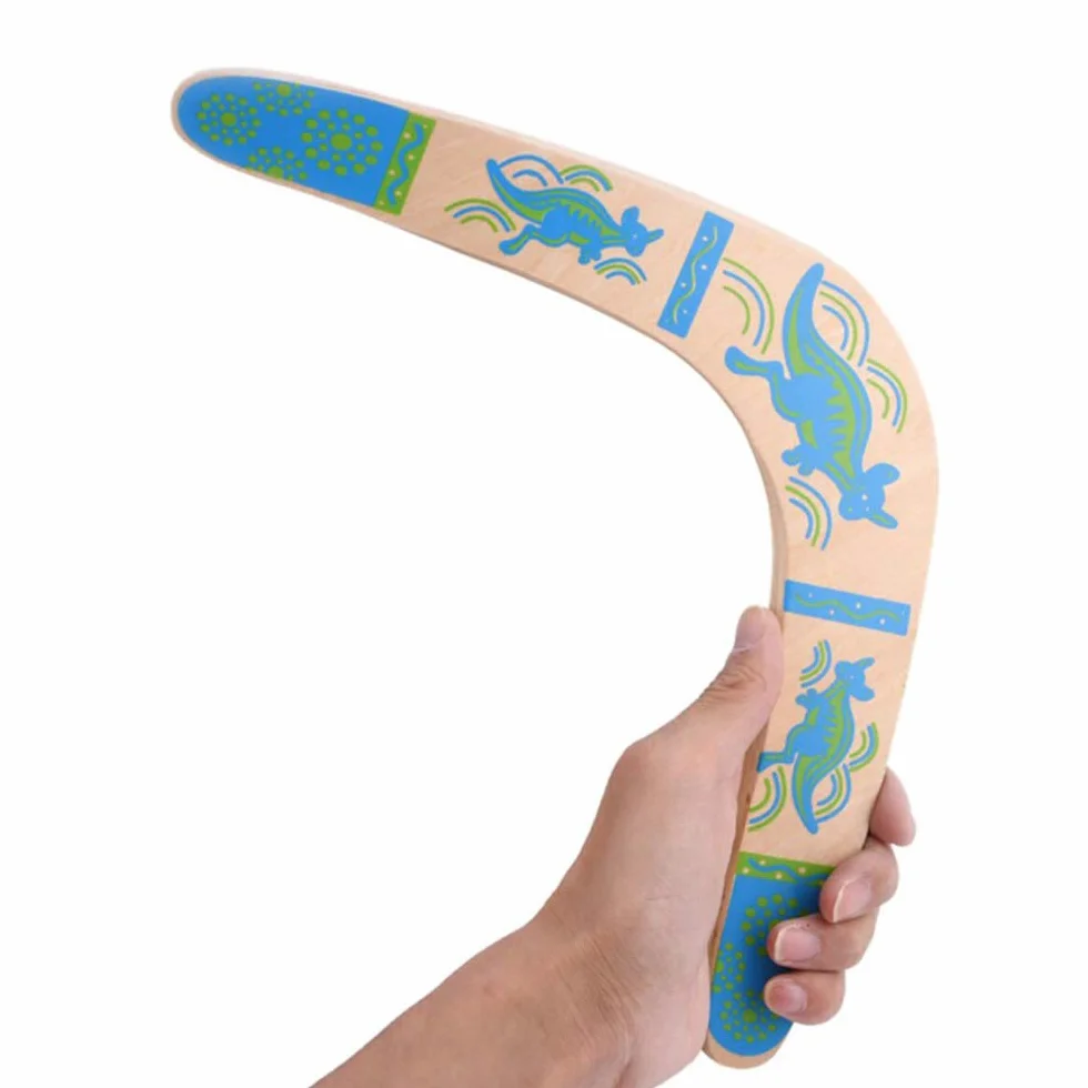 Boomerang Volante Flying Boomerang in Legno a Forma di V Giocattolo in Legno per Sport all'Aria Aperta Boomerang Volante per Bambini e Adulti Boomerang All'aperto Sport Regalo Giocattolo