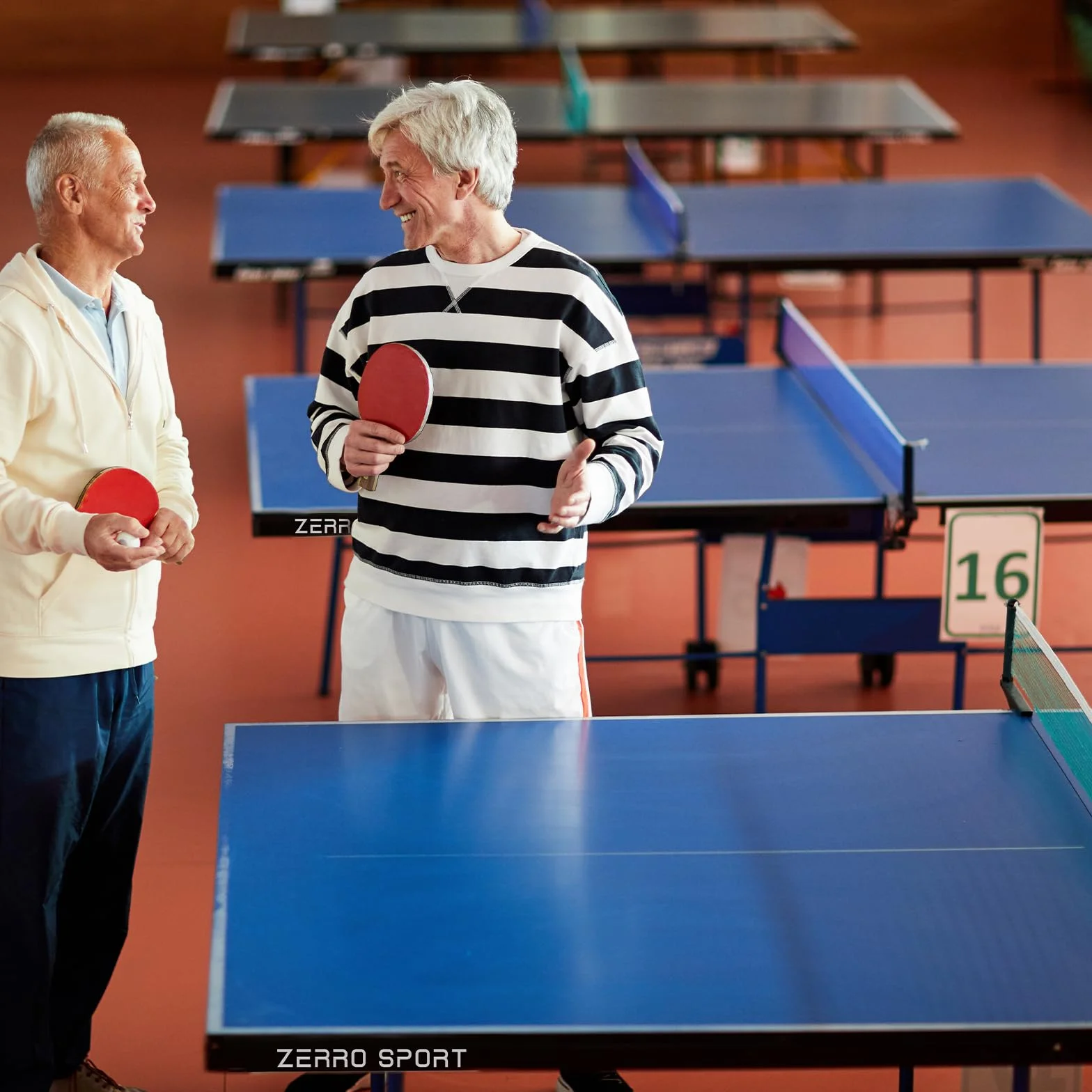 ZERRO Tavolo Ping Pong Pieghevole Interno MDP 15 mm 274x152.5x76 cm