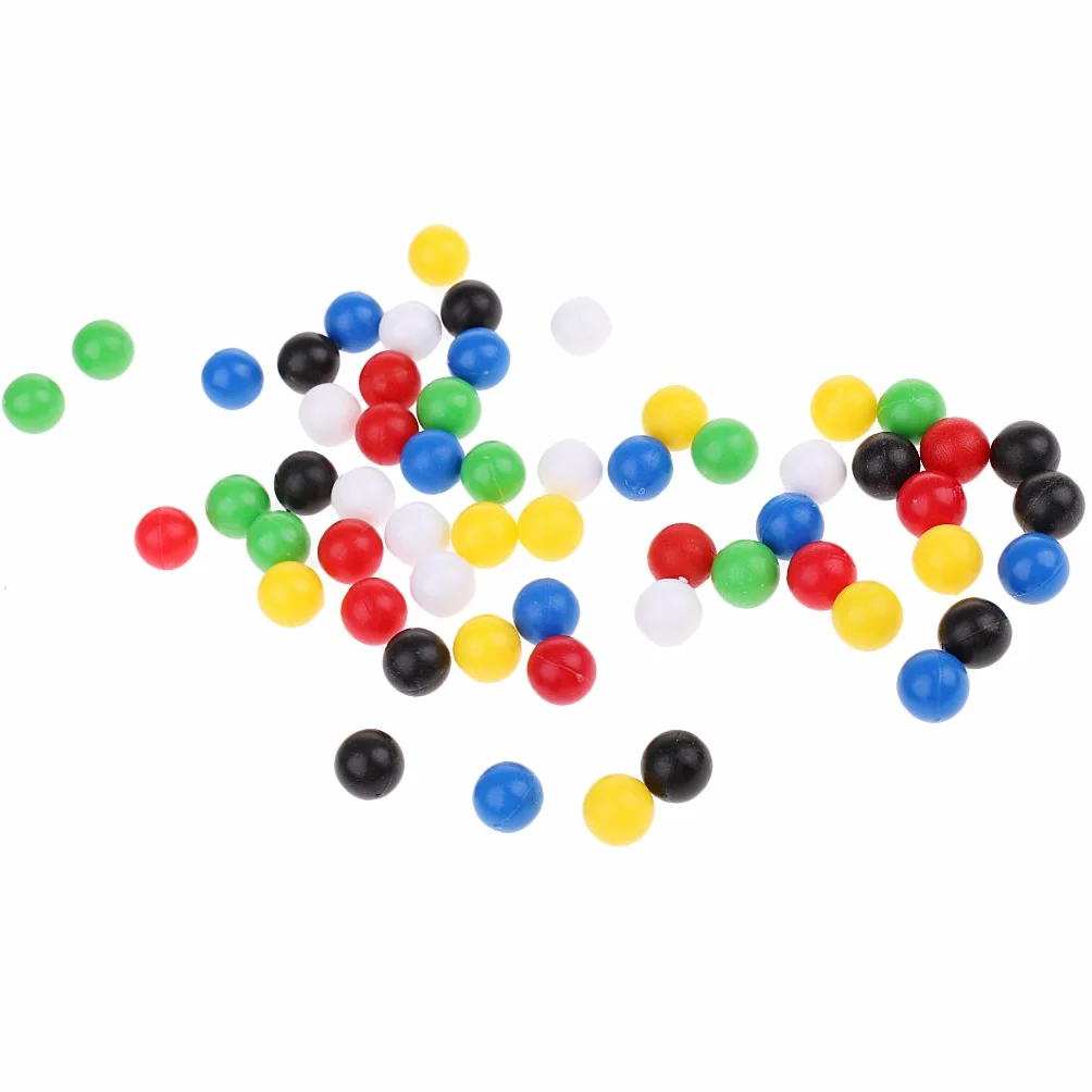 60 palline rotonde da 1 cm per collegare quattro palline in una linea per il gioco della famiglia