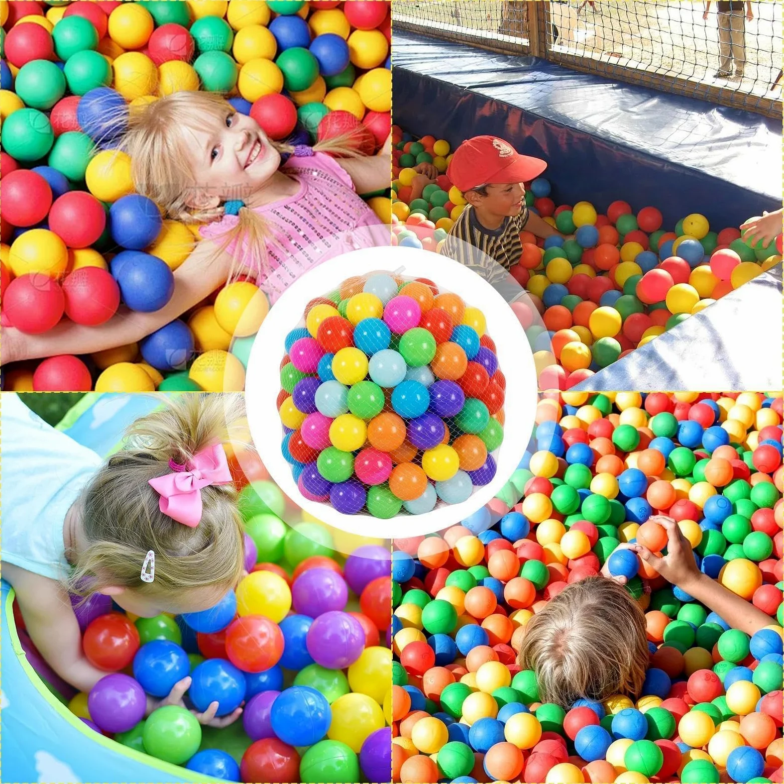Grandi Palline da per Piscina di Palline 50 Pezzi Giocattoli Riutilizzabili | Palline da Vasca Antischiacciamento da 6,99 cm per Recinto per Giochi, Tenda, Piscina, Festa di Compleanno, Decorazion