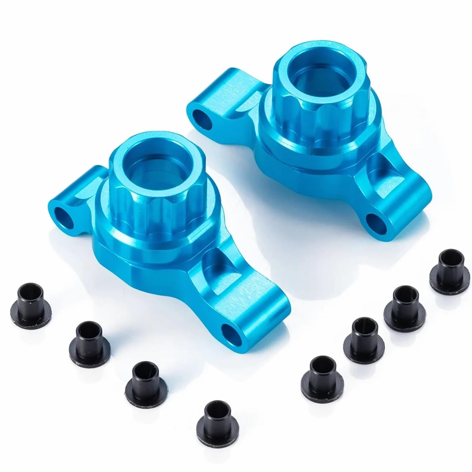 Per Tamiya Per TT02 1/10 RC Drift Auto Posteriore In Lega Di Alluminio Nocche Dello Sterzo Carrier Mozzo Asse Tazze Parti Ricambio Ricambi Modellini RC