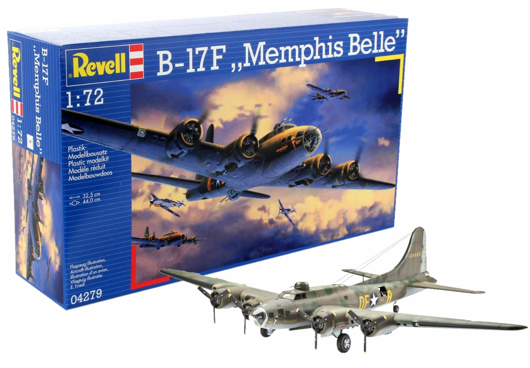 Revell B-17F Memphis Belle Kit di Modello in Plastica Scala 1:72