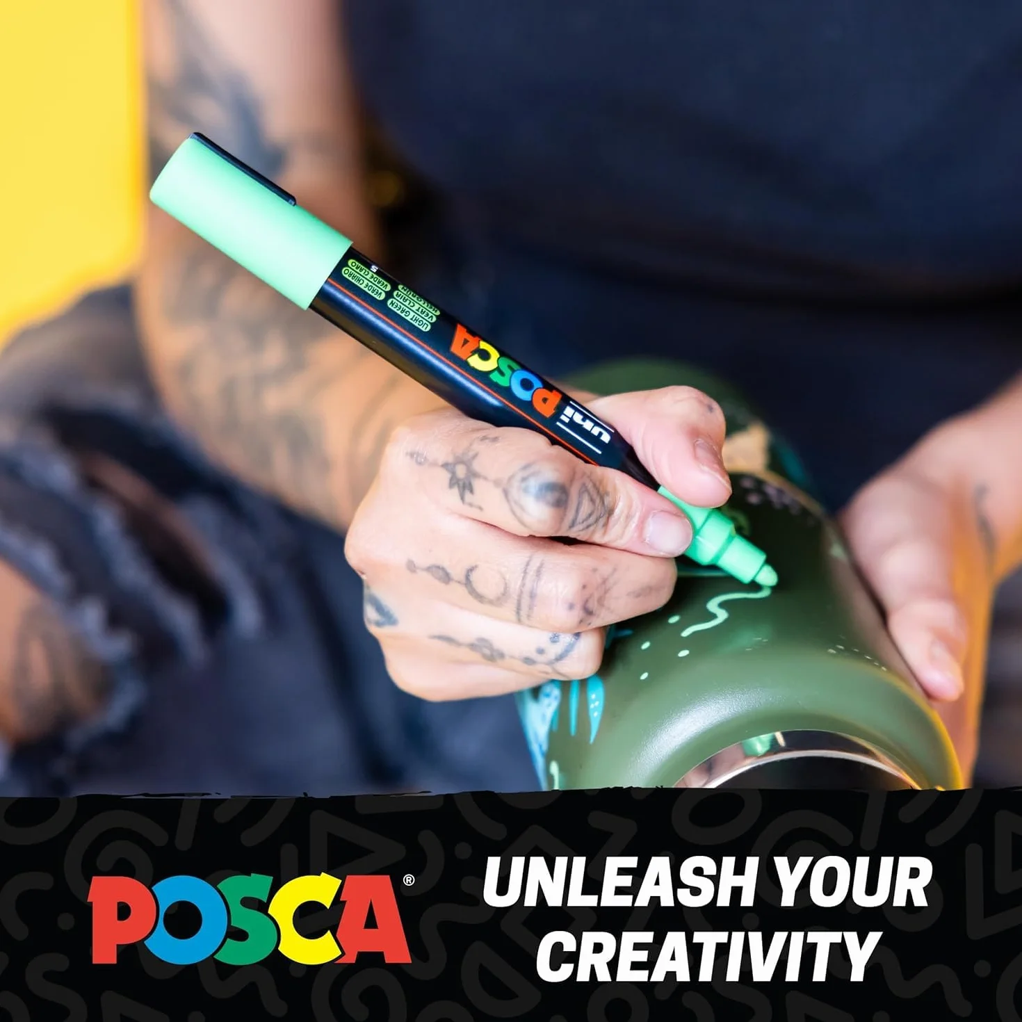 POSCA Pennarelli 8-set punta rotonda fine colori primari