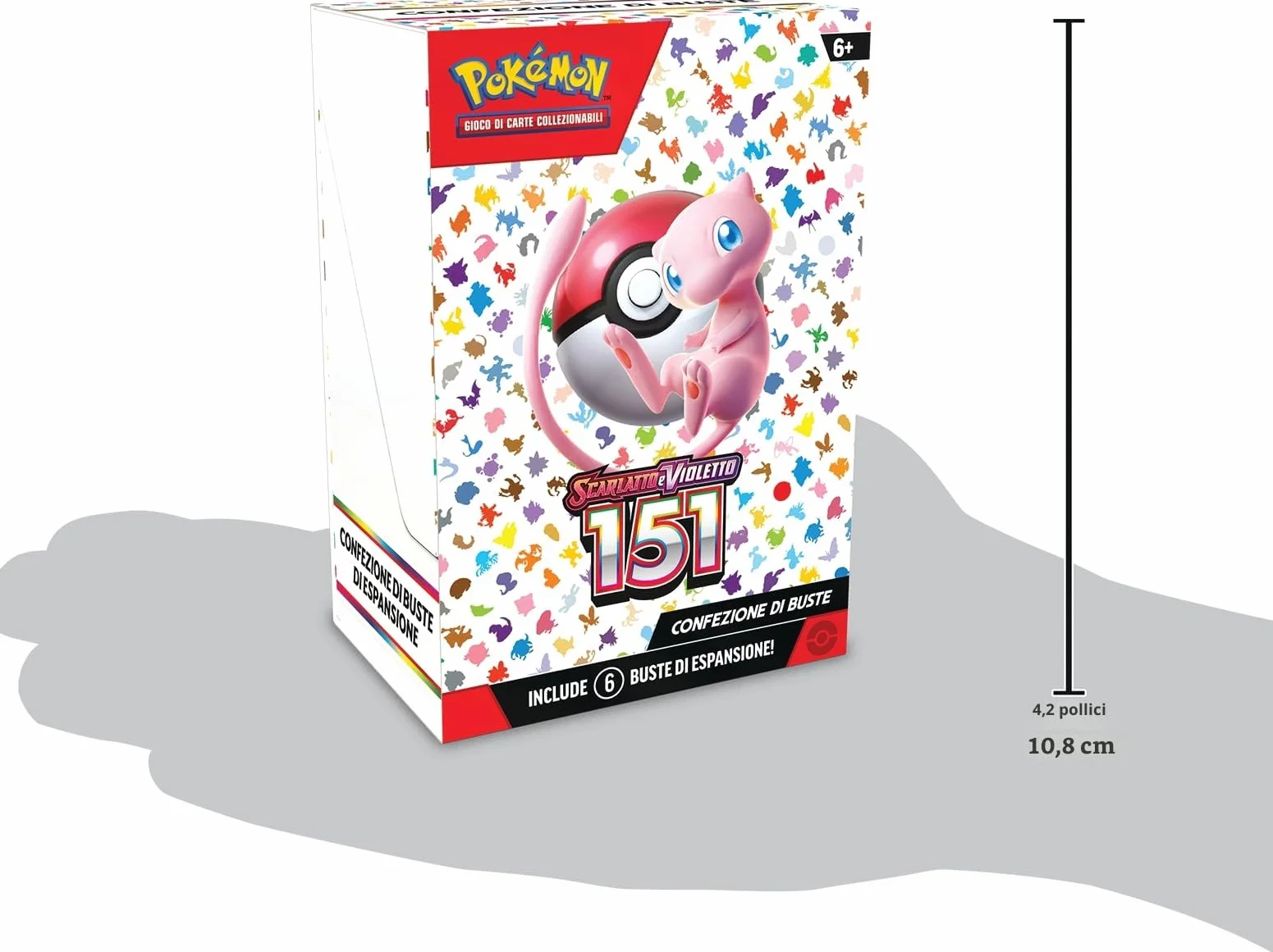 Confezione di buste dell’espansione Scarlatto e Violetto - 151 del GCC Pokémon (sei buste di espansione), edizione in italiano