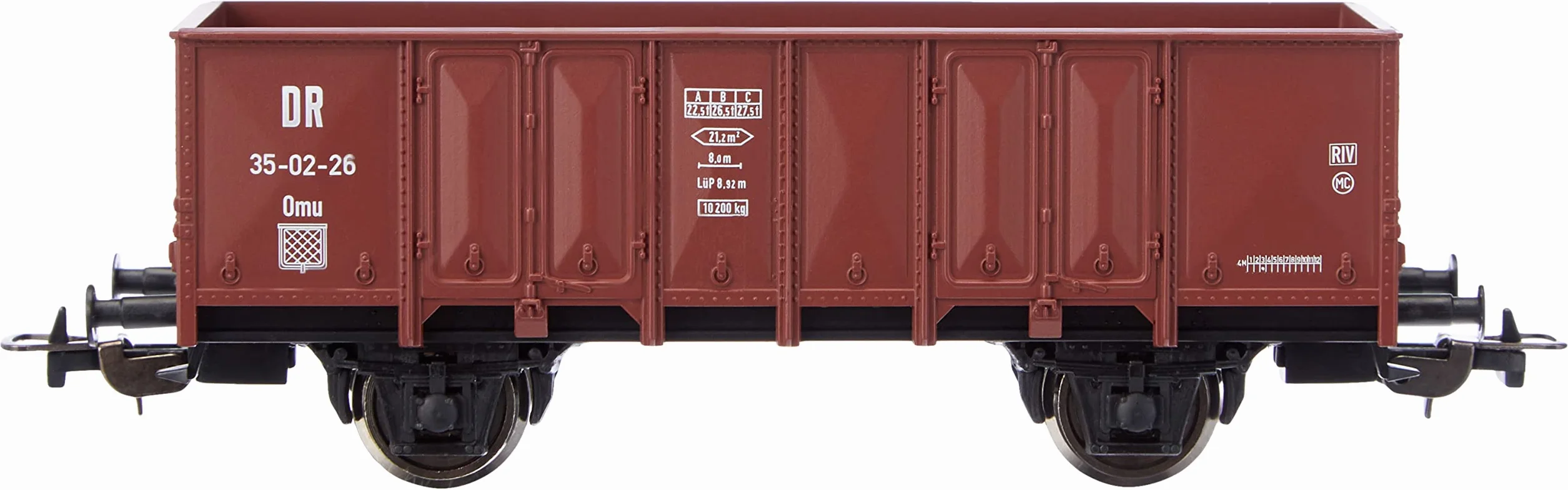Piko 58742 Carro Merci Aperto Dr III Veicolo Ferroviario Grigio