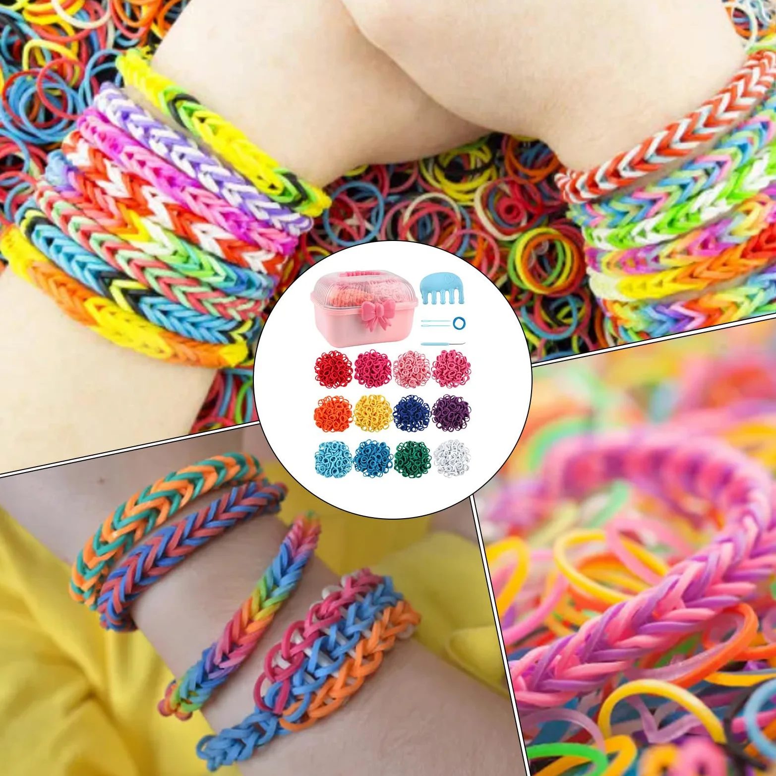 Kit Per Creare Braccialetti Kit Per Creare Braccialetti Artigianato Per | Giochi Con Elastico Creazione Gioielli Fai Da Te Attività Regalo Teen Natale Compleanno