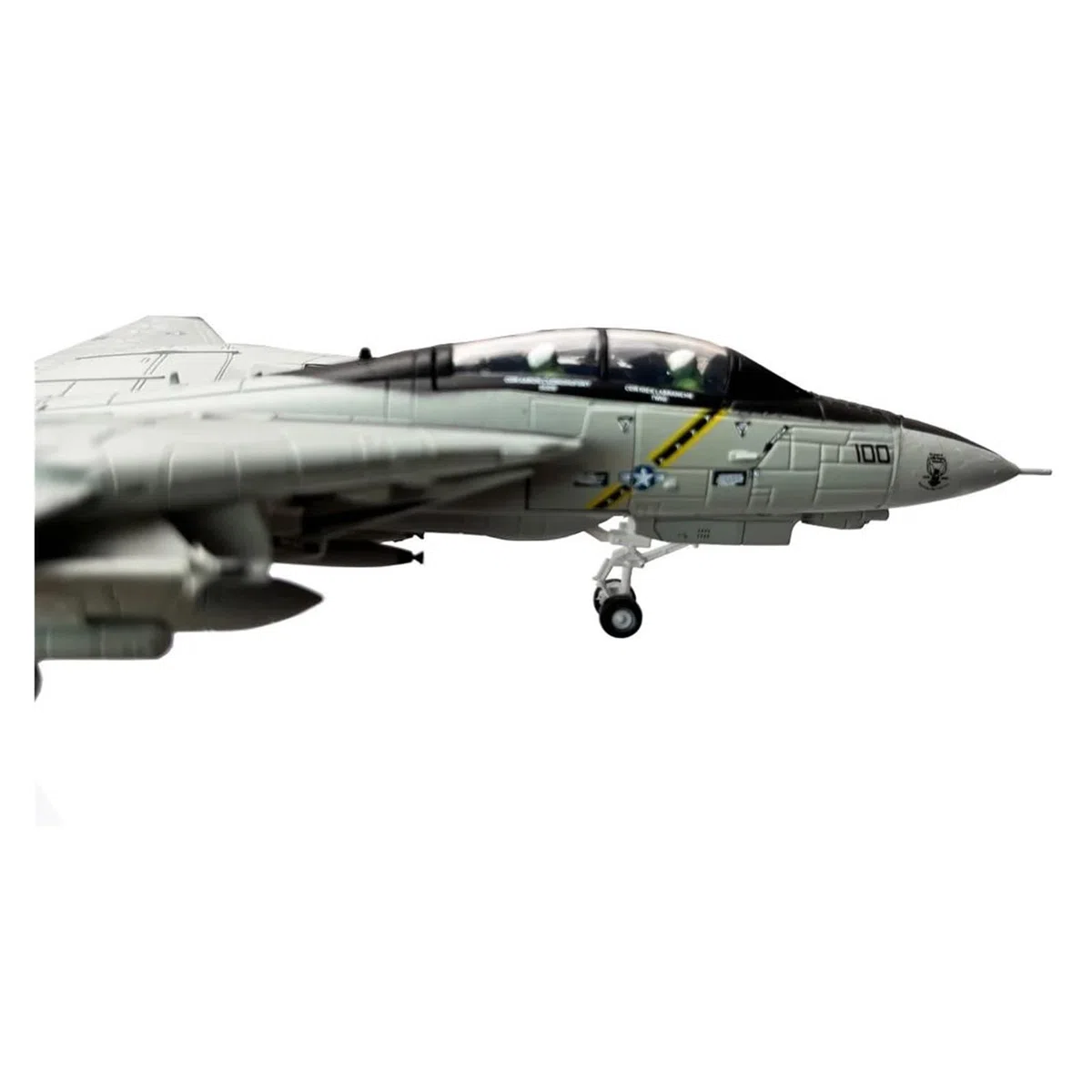Aereo in Metallo pressofuso Scala 1/100 per Grumman F14 Tomcat Bombcat Fighter Collezione di Modelli di Aeroplano in Metallo pressofuso per Raccolta ed Esposizione (Stile 1)