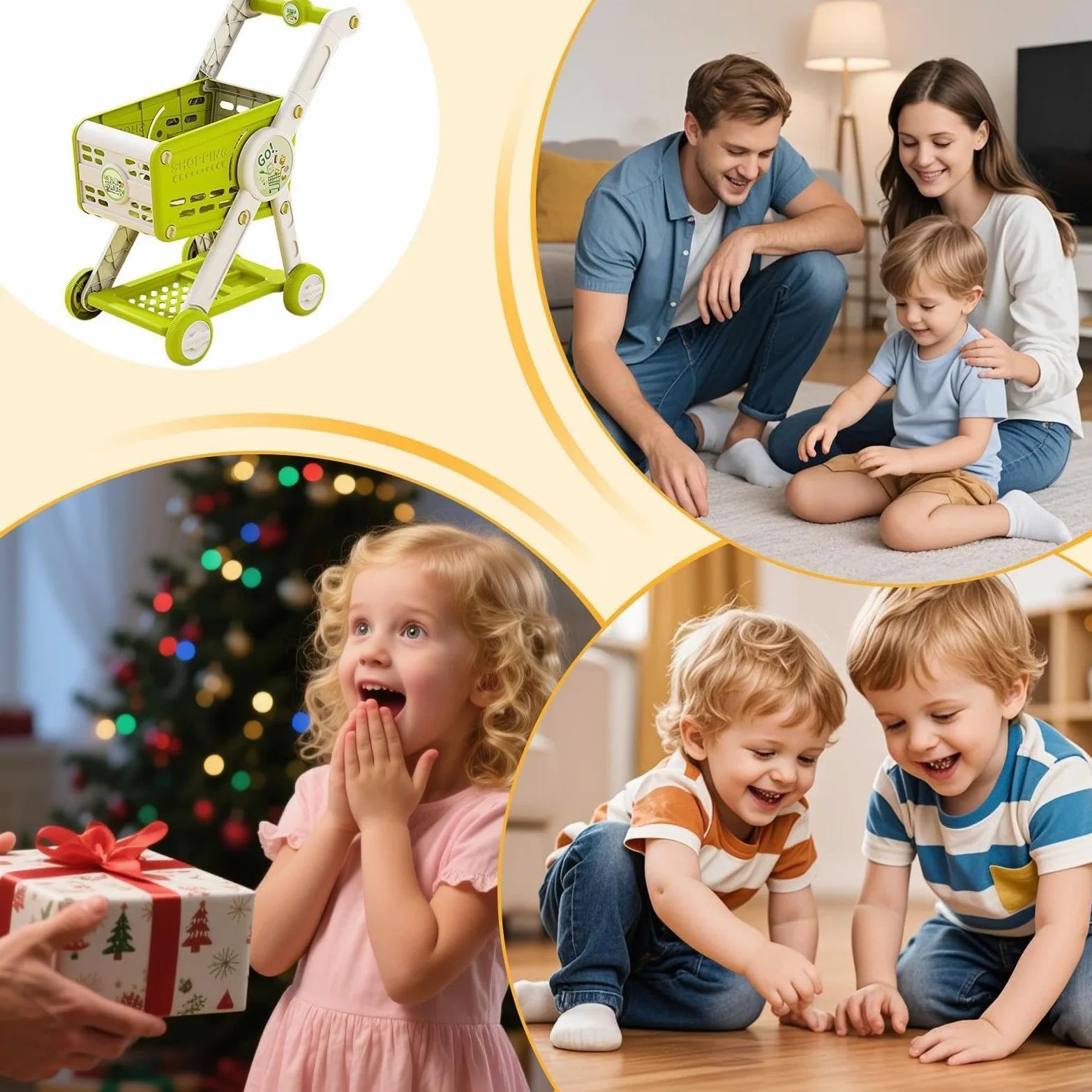 Carrello Della Spesa Giocattolo Carrello Con Set Alimenti Cucina Bimbi | Cucina Bambini Role Play 1 3 Anni Bambine Casa Delle Bambole