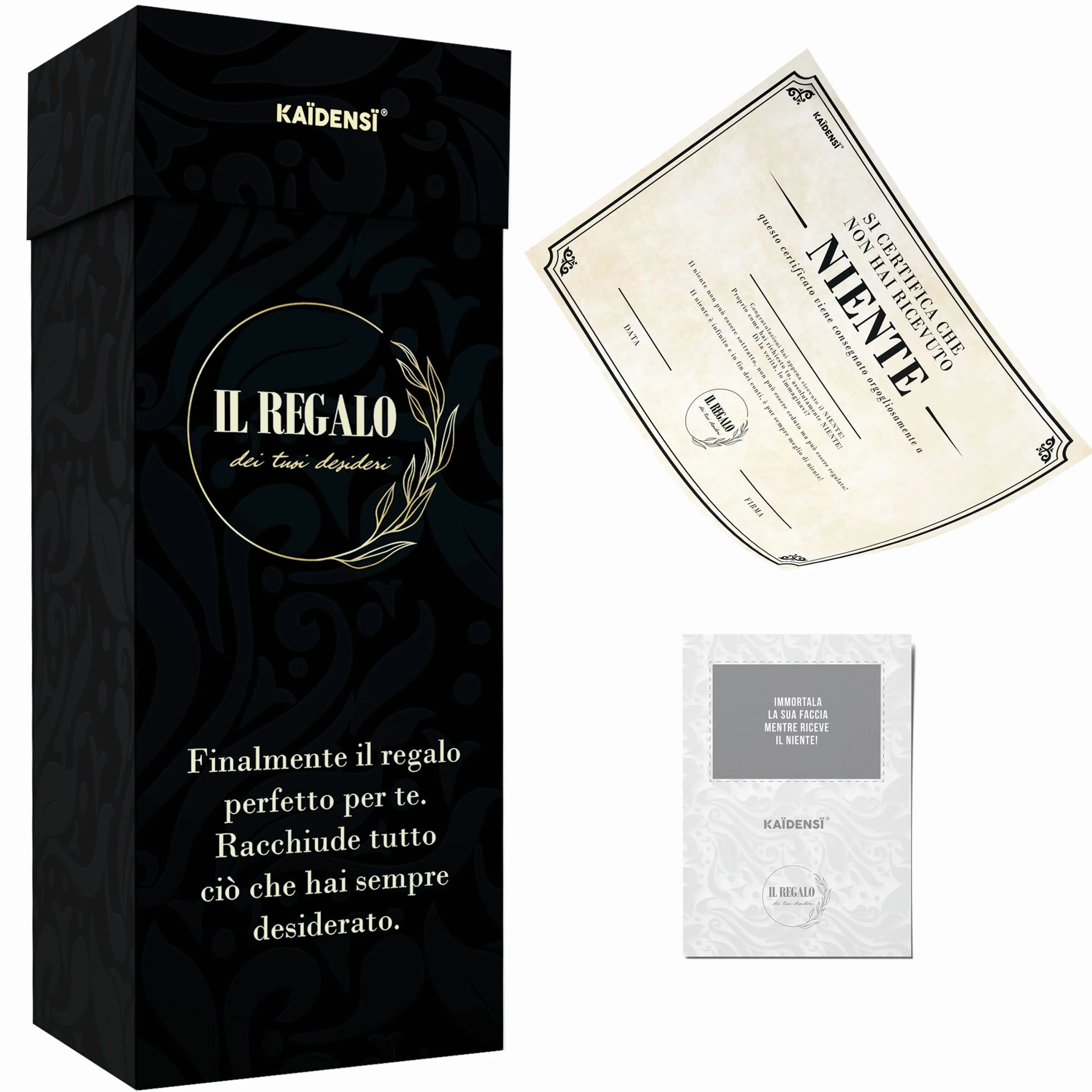 Idea Regalo Scherzo Originale Il Niente - Idee Regali Divertenti Scherzosi Originali - Gadget Compleanno Uomo Donna - Scherzi Laurea Originali