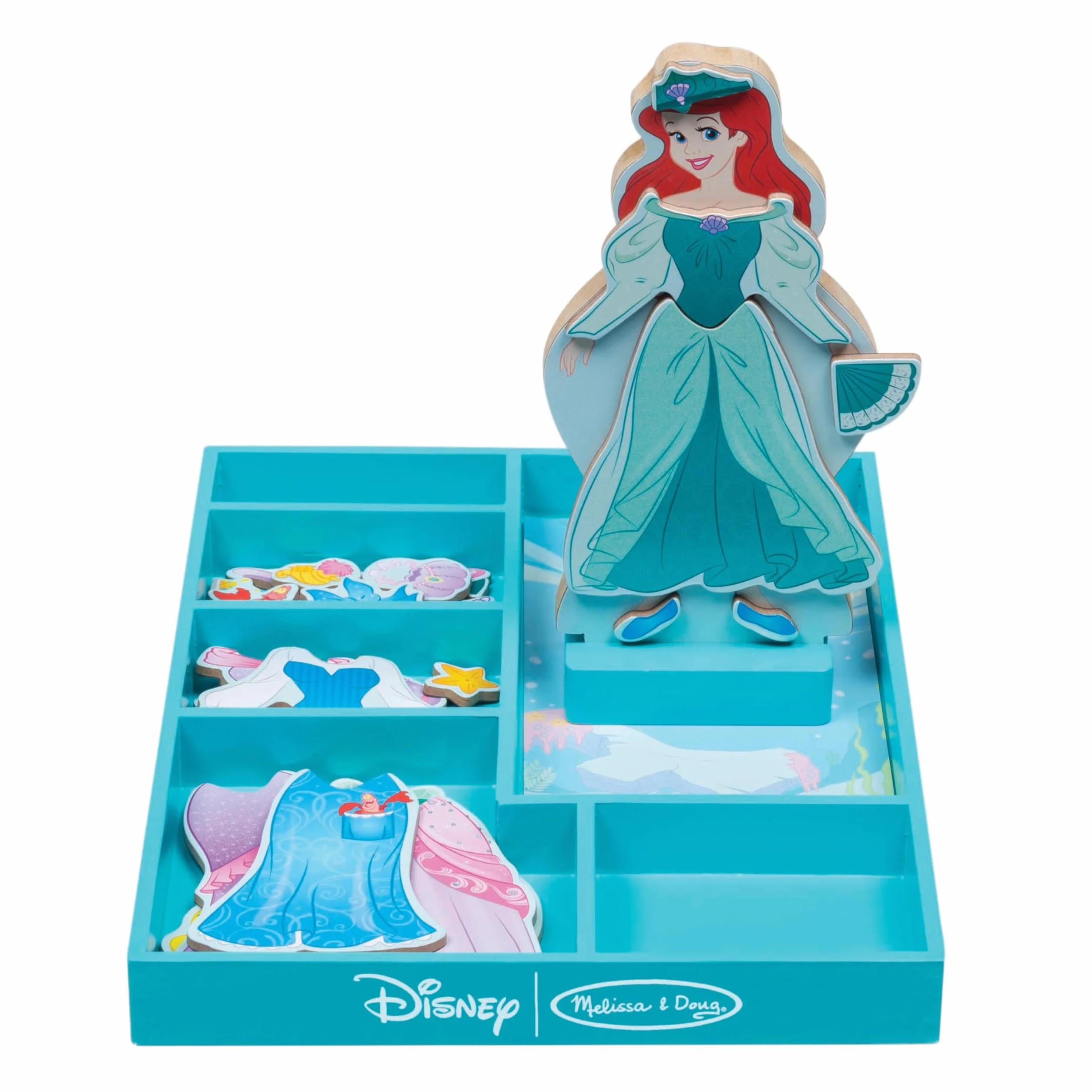 Ariel Wooden Magnetic Dress-Up Play Set