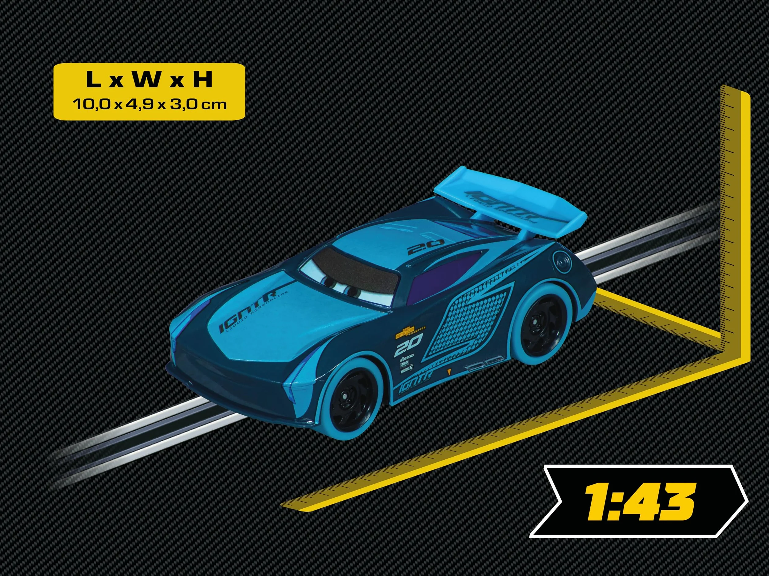 Carrera - 20064221 - Disney· Pixar Cars - Jackson Storm - Corse notturne
