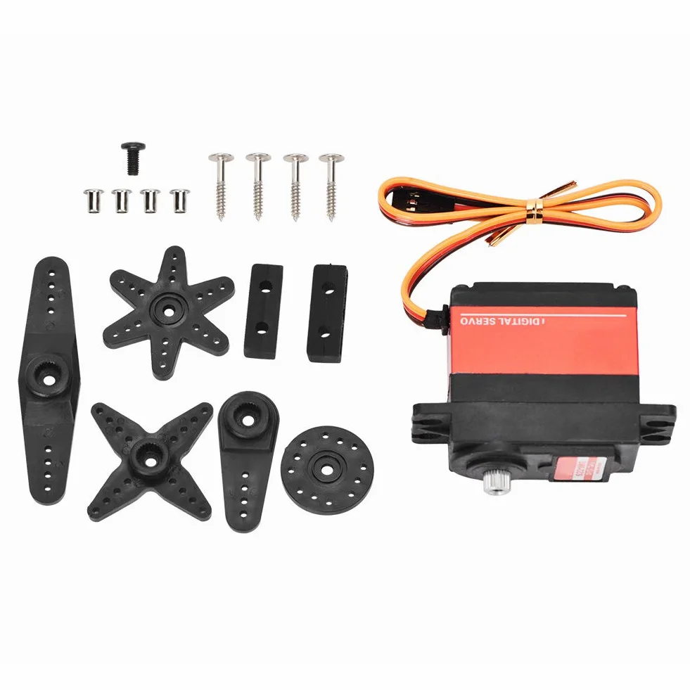 VGEBY Servo RC Digitale, 20KG Full Metal Gear, Coppia Elevata per Auto e Aeroplano RC 1/10 1/8