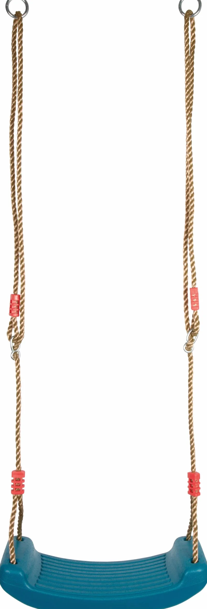 small foot Altalena blu, con sedile resistente alle intemperie e corde in plastica resistenti, regolabili in lunghezza, per bambini dai 3 anni, 12793
