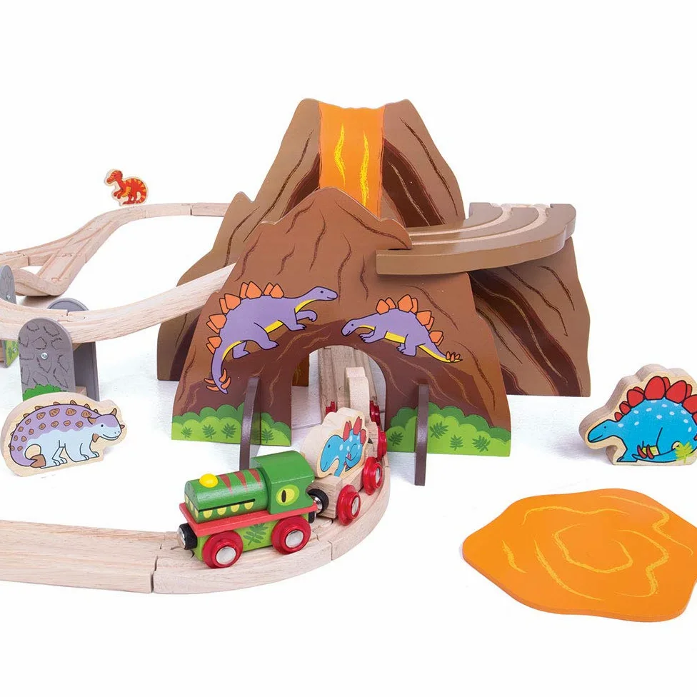 Bigjigs Rail Set per "Ferrovia dei dinosauri"